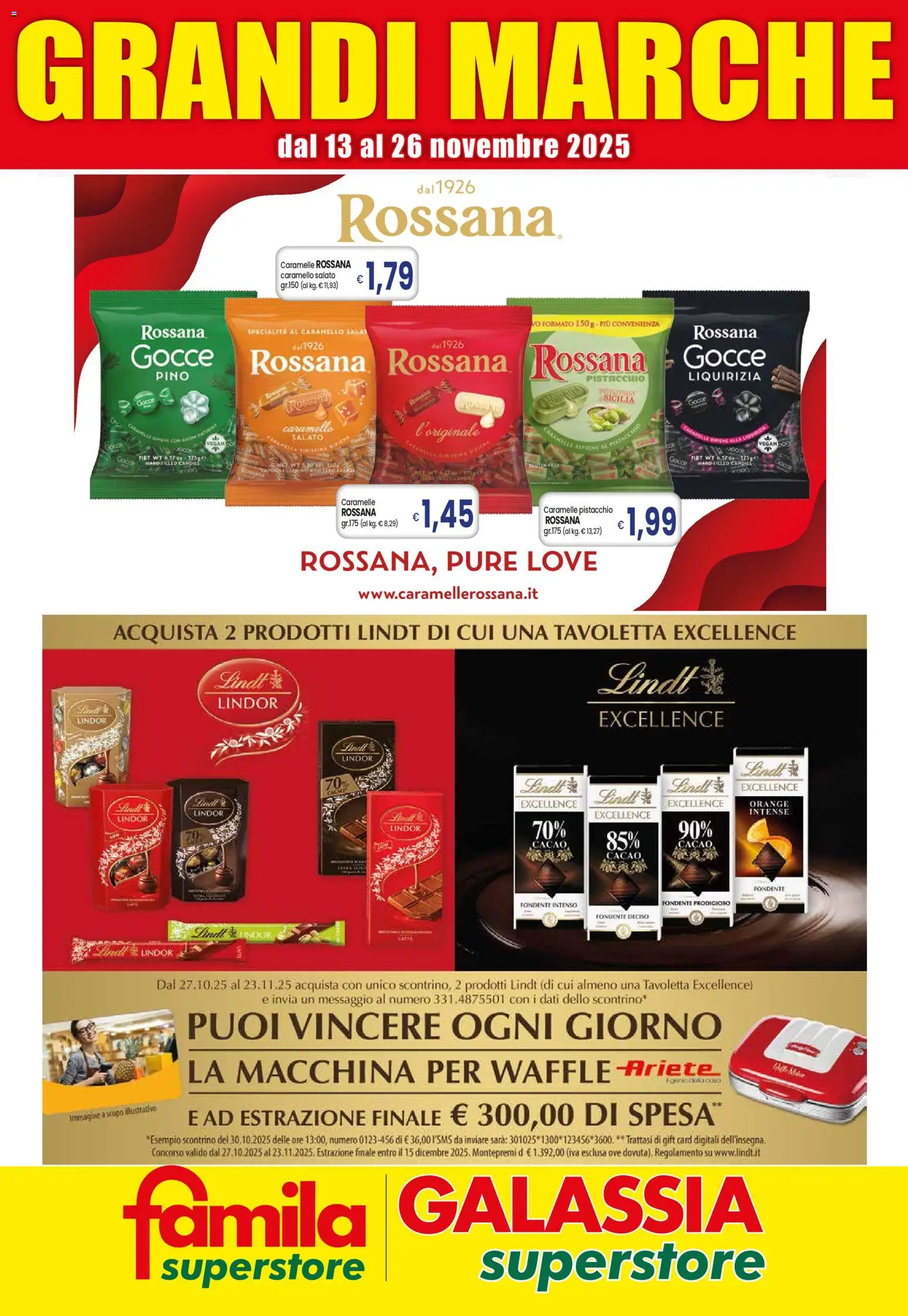 Volantino Galassia del 13.11.2025 | Pagina: 1 | Prodotti: Caramelle, Cacao