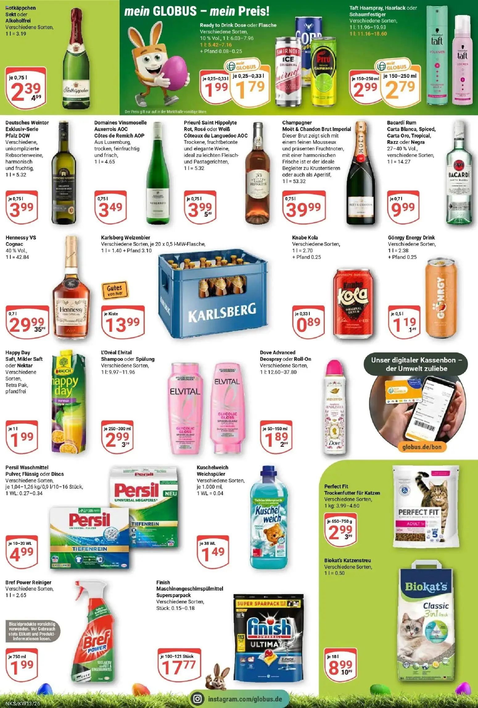 Globus prospekt Neunkirchen	 – gültig ab 23.03.2026 | Seite: 8 | Produkte: Rum, Weichspüler, Rotkäppchen, Persil