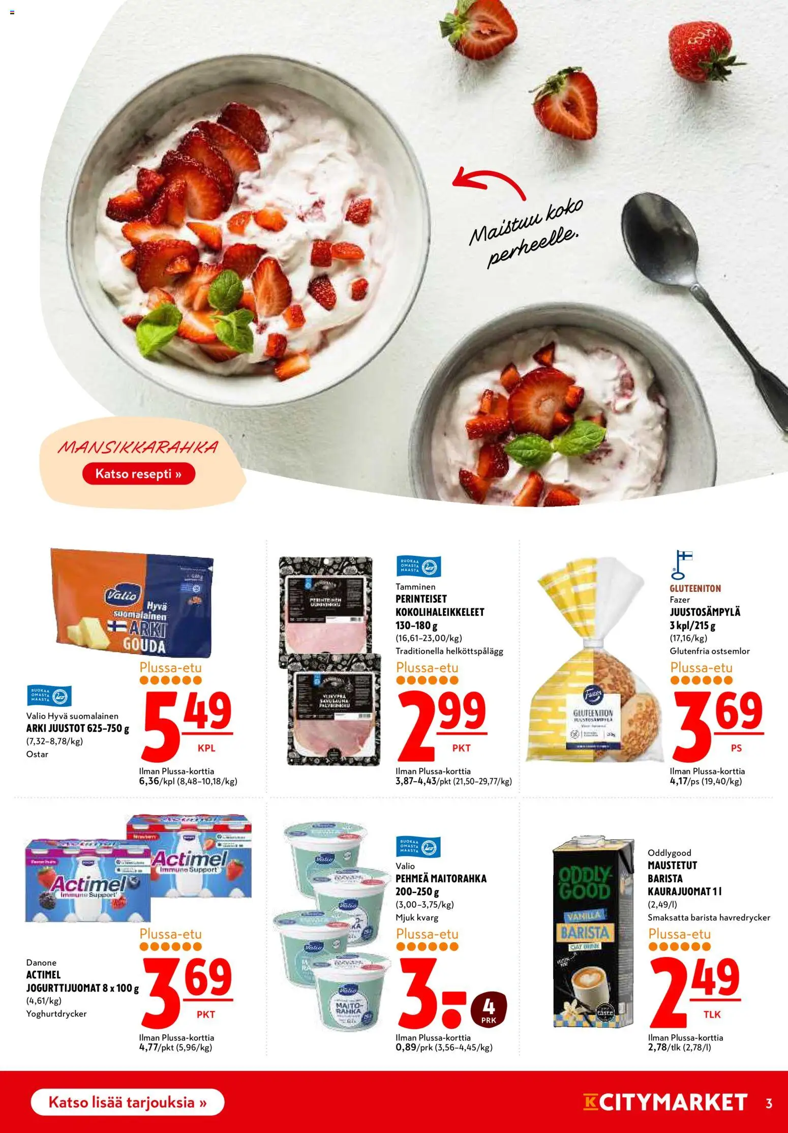 K-Citymarket tarjoukset – voimassa 05.01.2026 alkaen | Sivu: 3 | Tuotteet: Maito