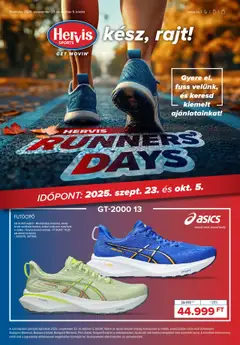 Hervis Sports Runners´days - amely érvényes a következő dátumtól: 23.09.2025