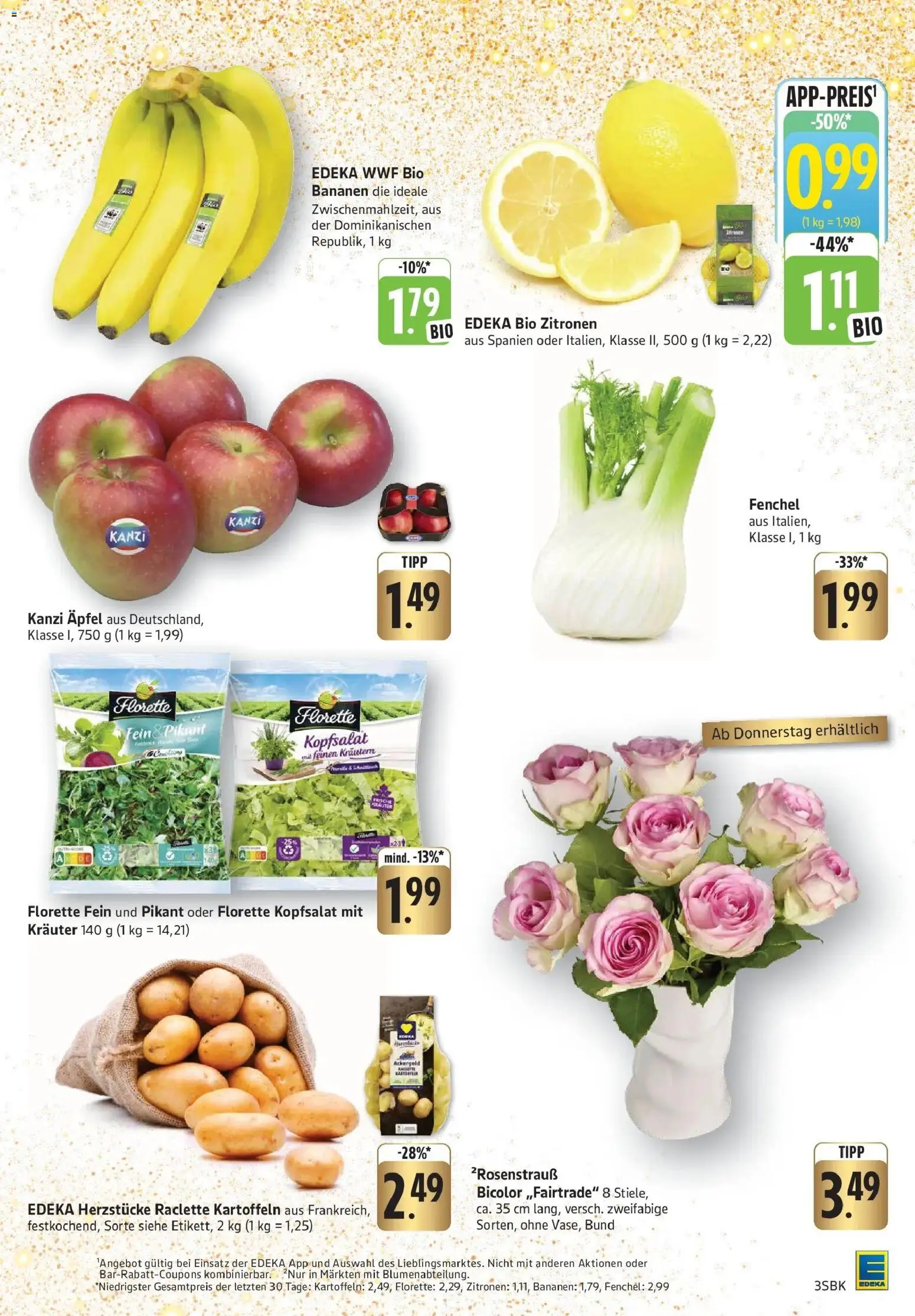 Edeka prospekt Walldorf	 – gültig ab 08.12.2025 | Seite: 3 | Produkte: Äpfel, Bananen, Kartoffeln, Zitronen