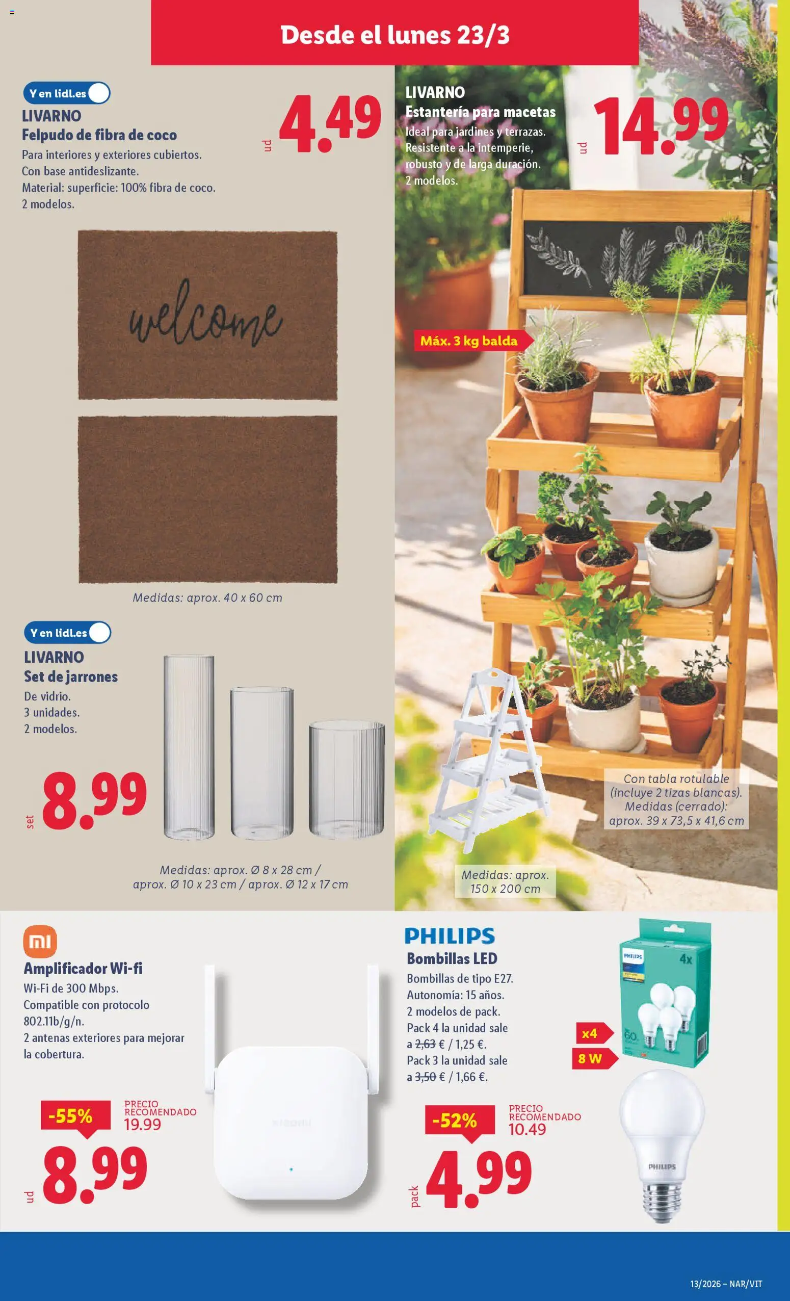 Lidl folleto de bazar │ válido desde el 23.03.2026 | Página: 13 | Productos: Τυρόπιτα, Felpudo