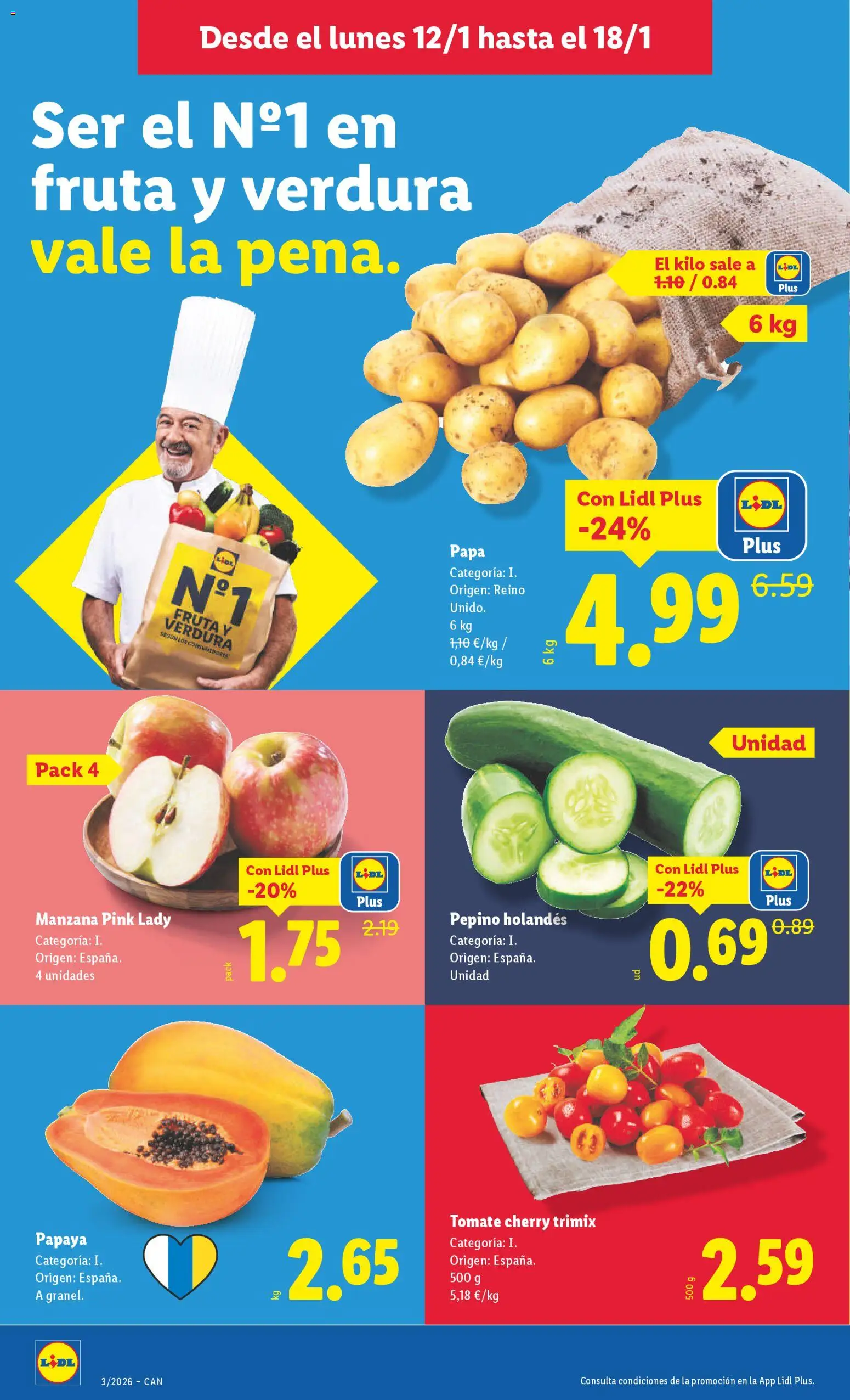 Lidl -Canarias │ válido desde el 12.01.2026 | Página: 4 | Productos: Στιγμιαίος καφές, Manzana, Apple