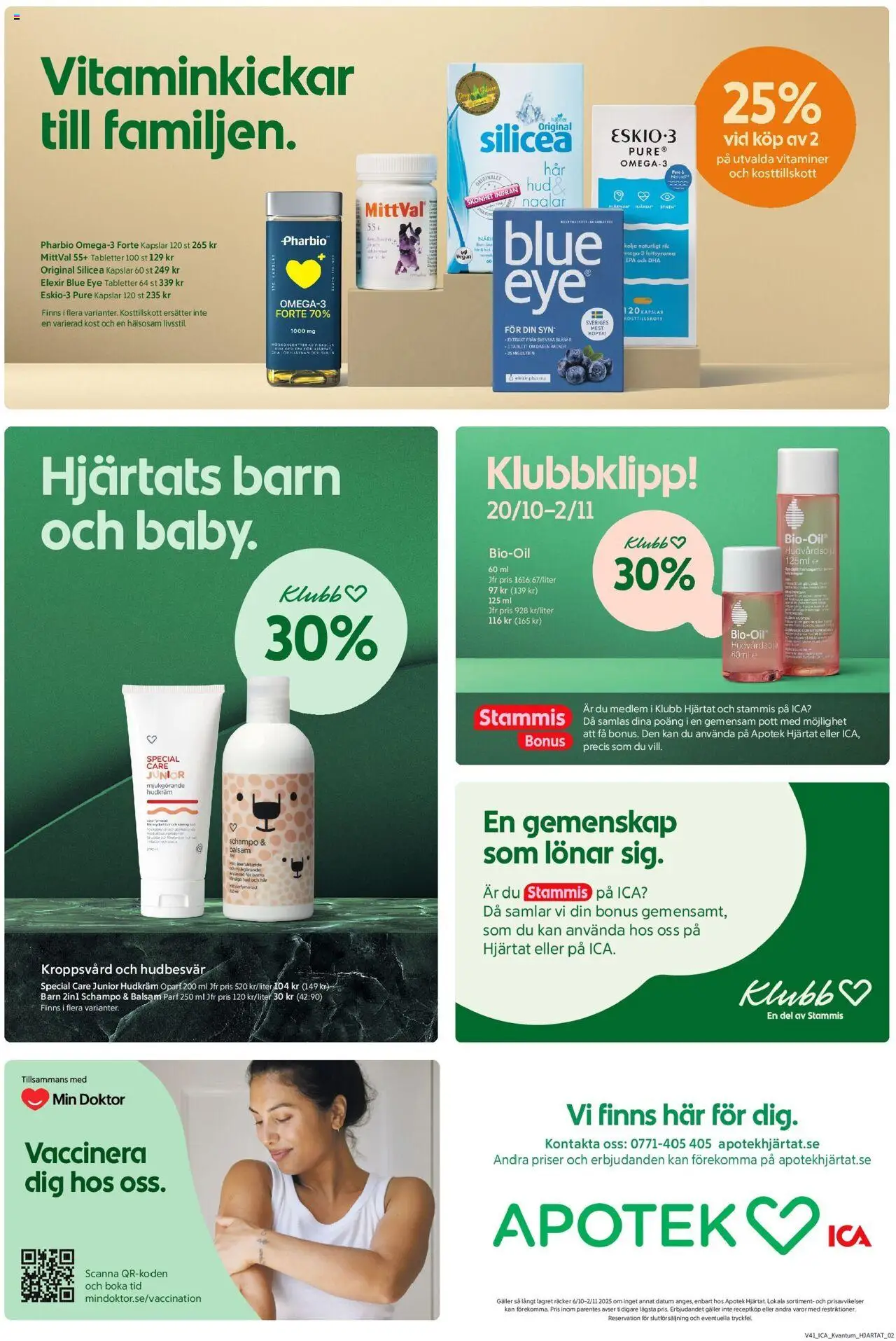 ICA Kvantum reklamblad aktuell från 06.10.2025 | Sida: 7 | Produkter: Schampo, Balsam, Galler
