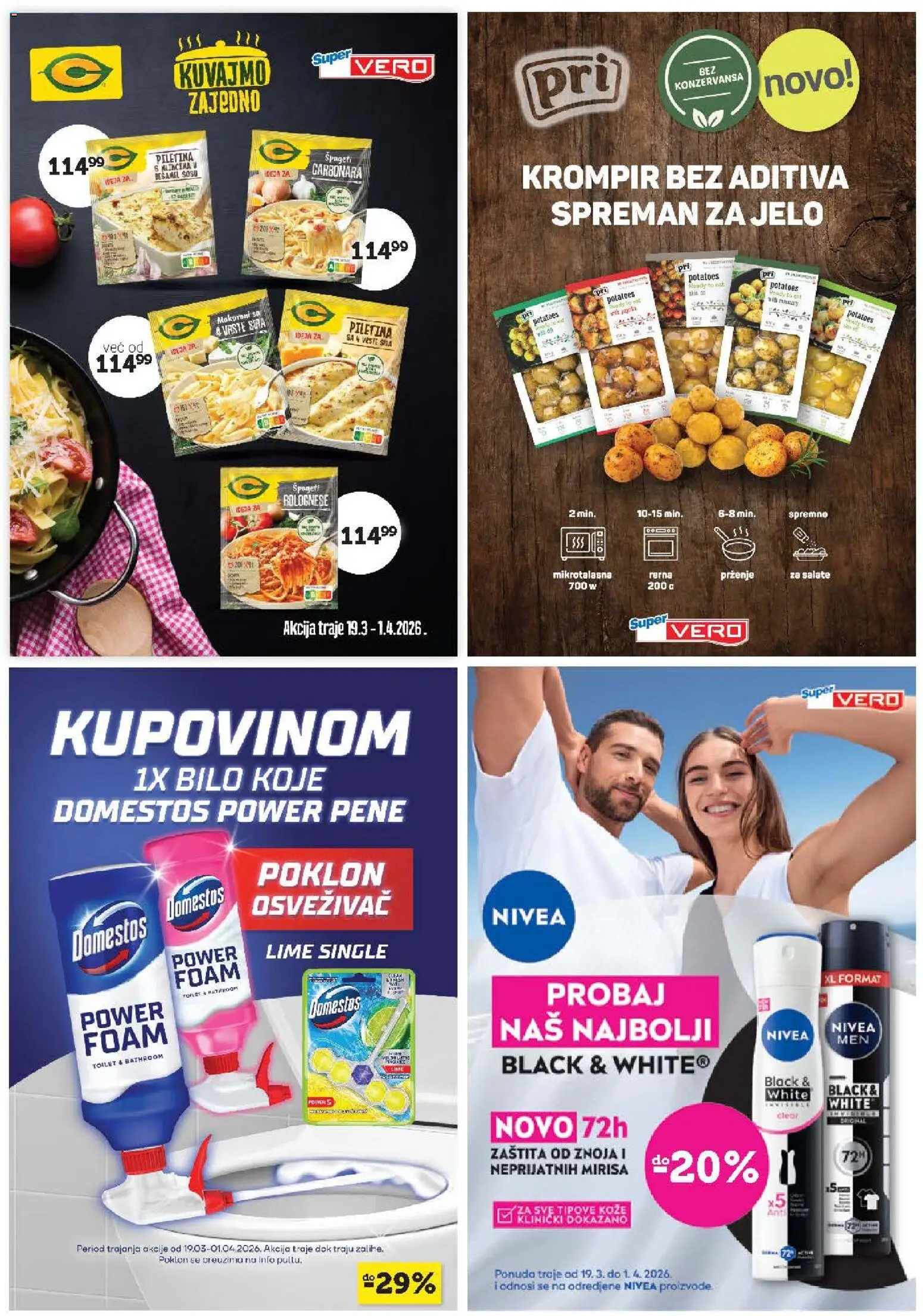 SuperVERO katalog - važi od 19.03.2026 | Strana: 25 | Proizvode: Nivea, Špageti, Piletina, Mikrotalasna rerna