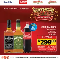 Jumbo Birthday Cheers Specials │ valid from 24.07.2025 | Page: 5 | Products: Case, Coke, Whiskey, Sugar