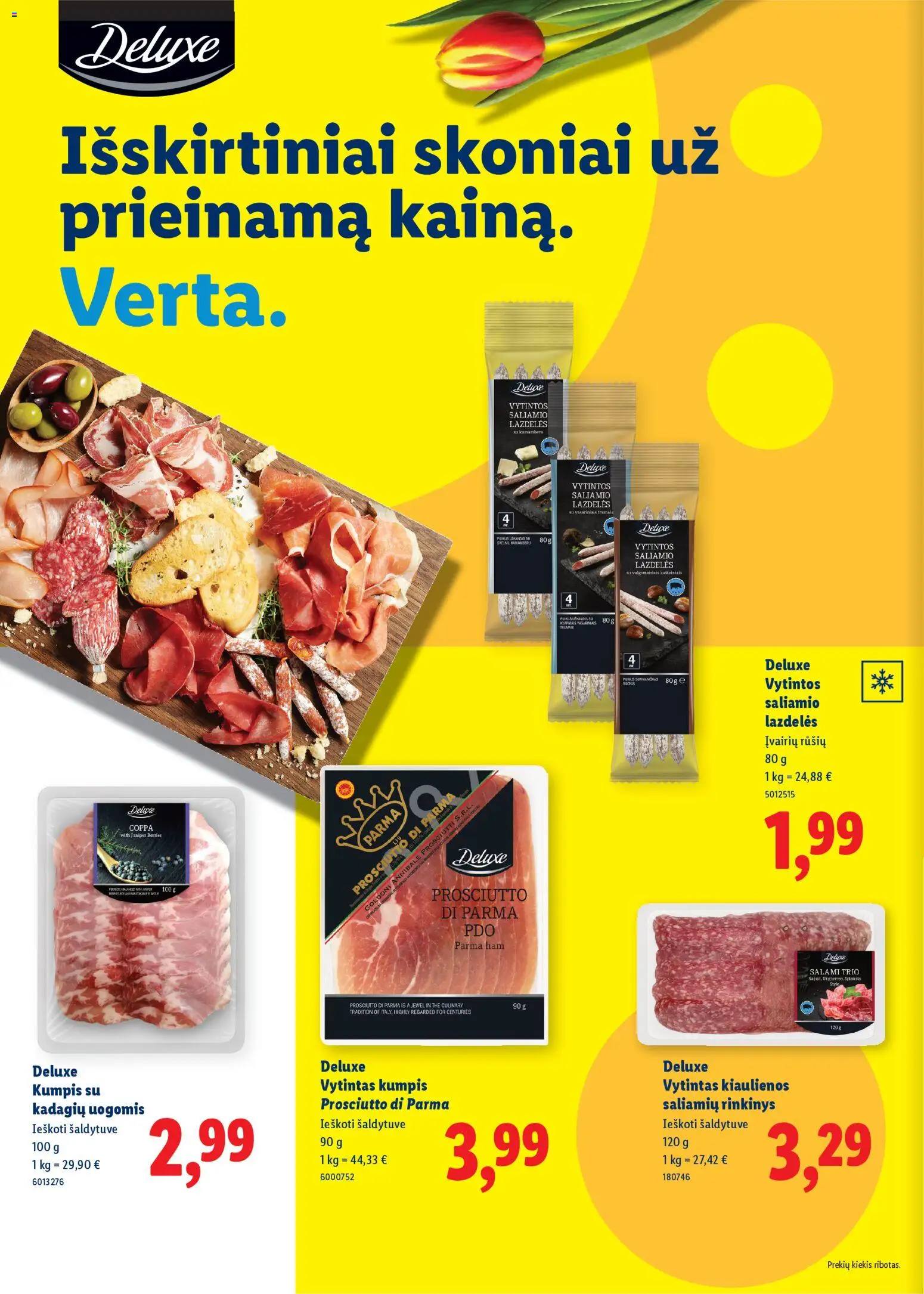 LIDL akcijos nuo 01.03.2026 | Puslapis: 10 | Prekių: Kiaulienos, Kumpis, Vytintas kumpis