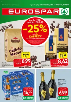 Vorschau von dem Prospekt - Eurospar Flugblatt - Kärnten gültig ab 28.08.2025