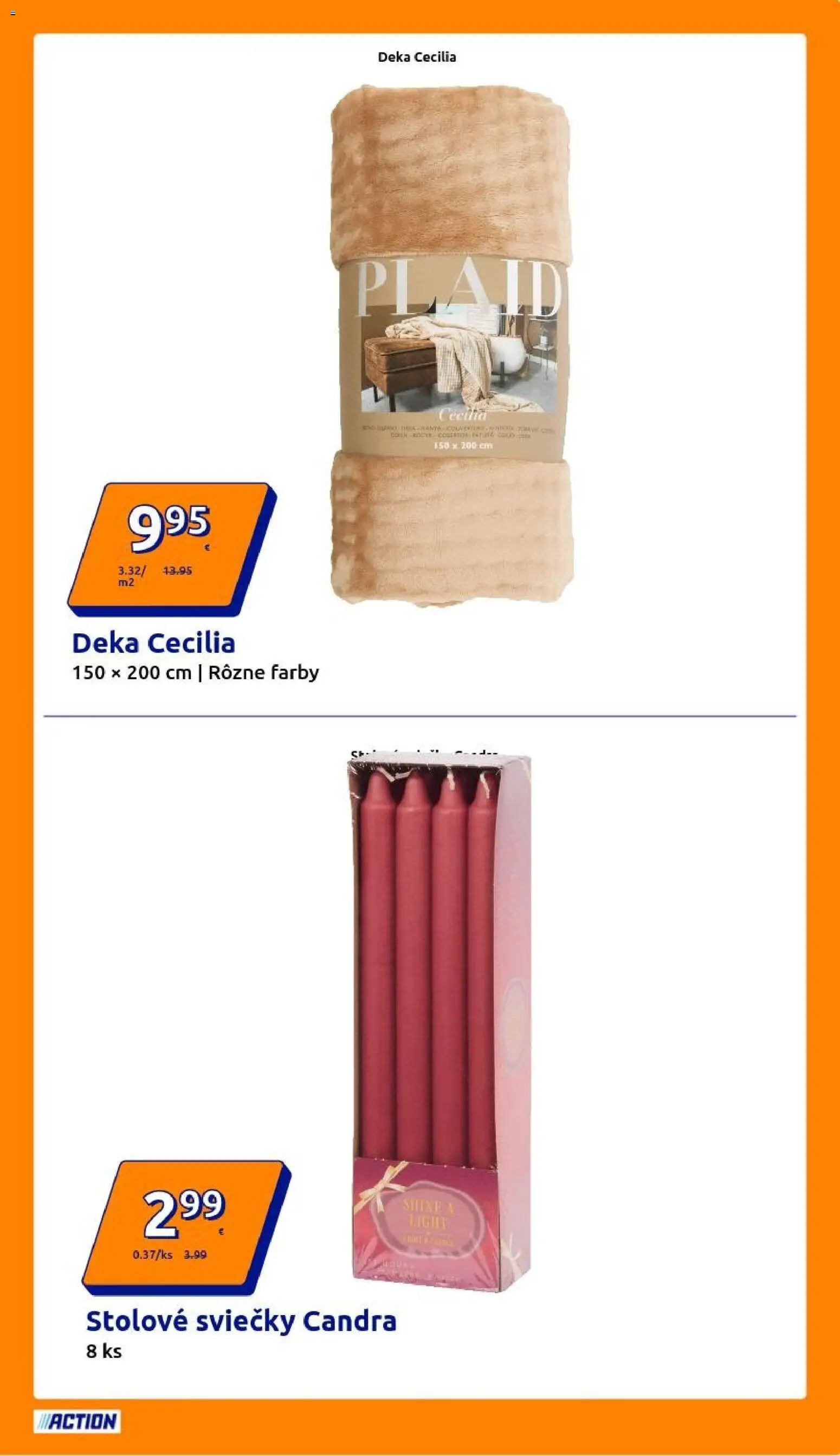 Nové Action akcie – leták je platný od 10.12.2025 | Strana: 5 | Produkty: Sviečky