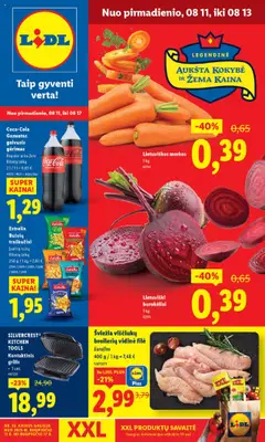 LIDL leidinių peržiūra, galiojančių nuo 11.08.2025