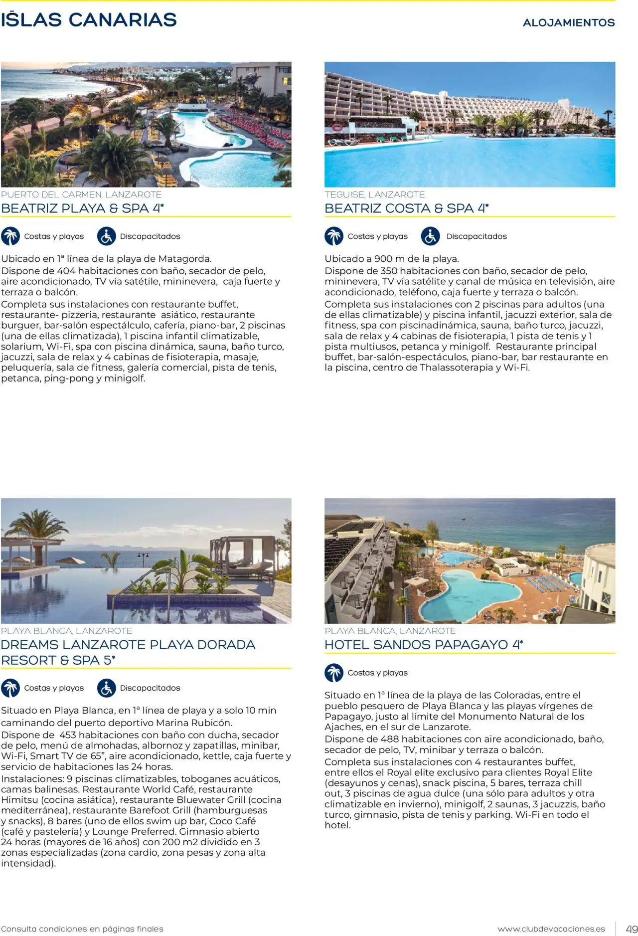 Viajes El Corte Inglés Club de Vacaciones │ válido desde el 01.01.2025 | Página: 49 | Productos: Satélite, Cocina, Caja, Baño
