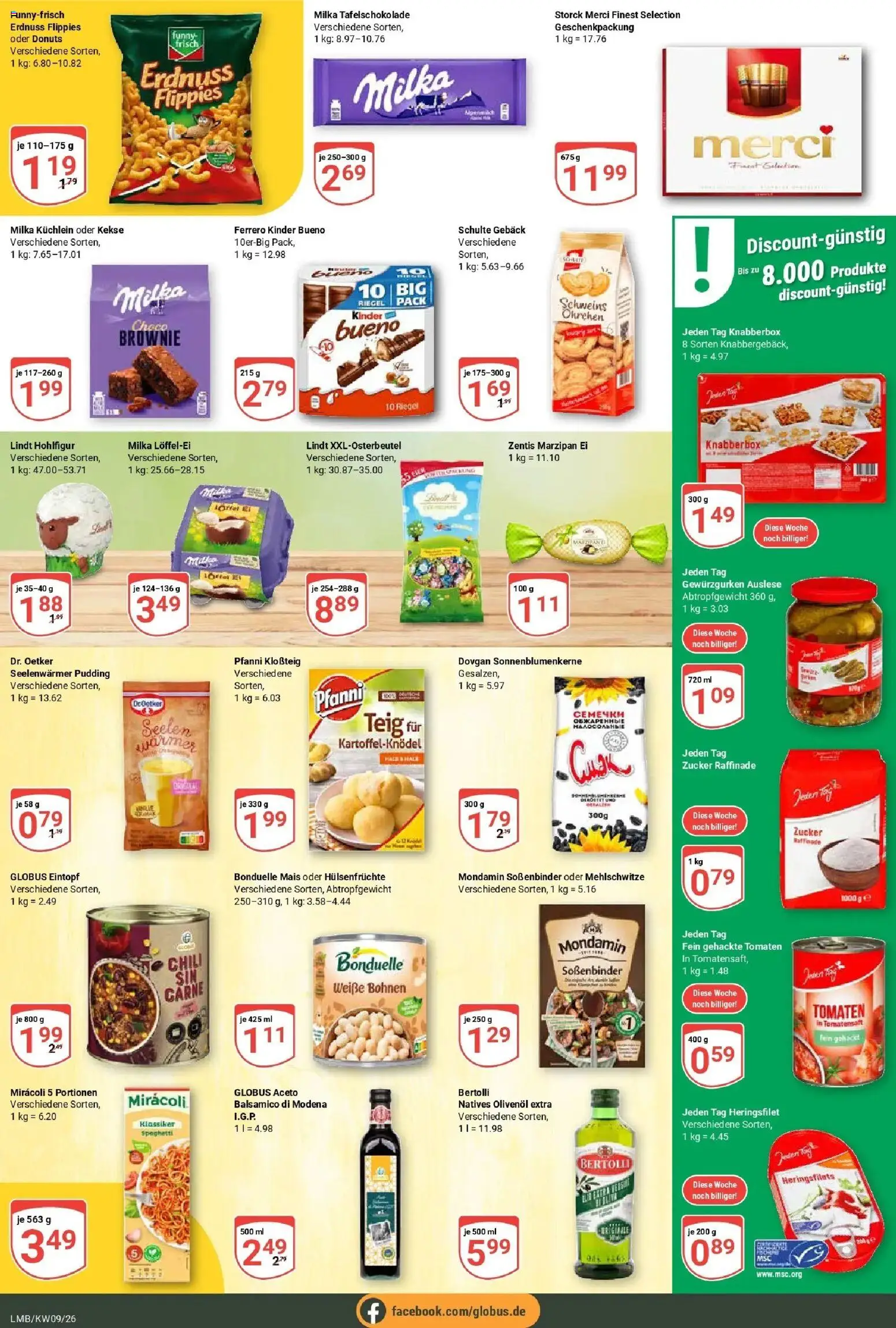 Globus Prospekt Limburg – gültig ab 23.02.2026 | Seite: 12 | Produkte: Balsamico, Olivenol, Funny frisch, Lindt