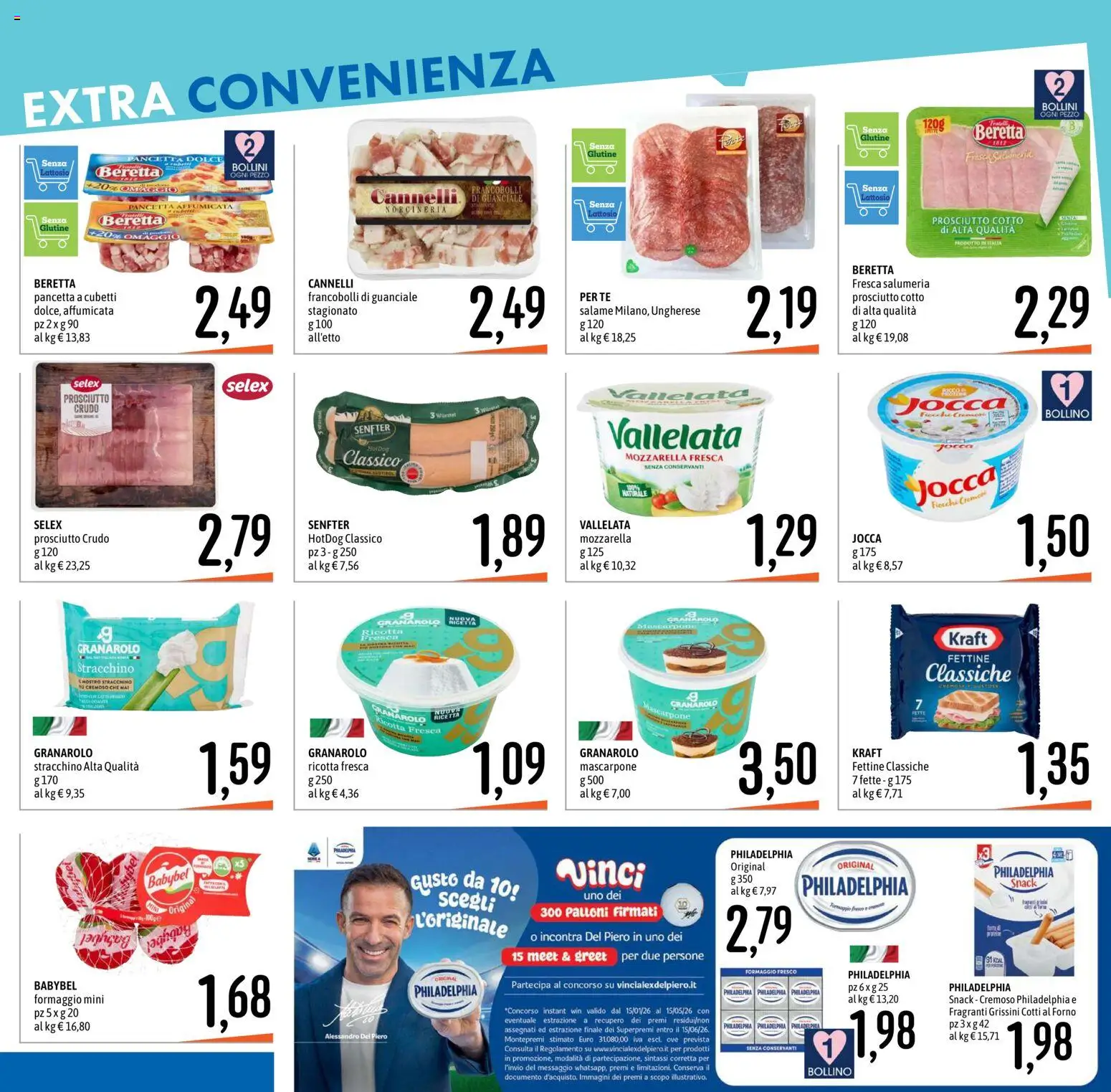 Volantino Emisfero del 12.03.2026 | Pagina: 18 | Prodotti: Prosciutto Cotto, Salame, Fiocchi, Grissini