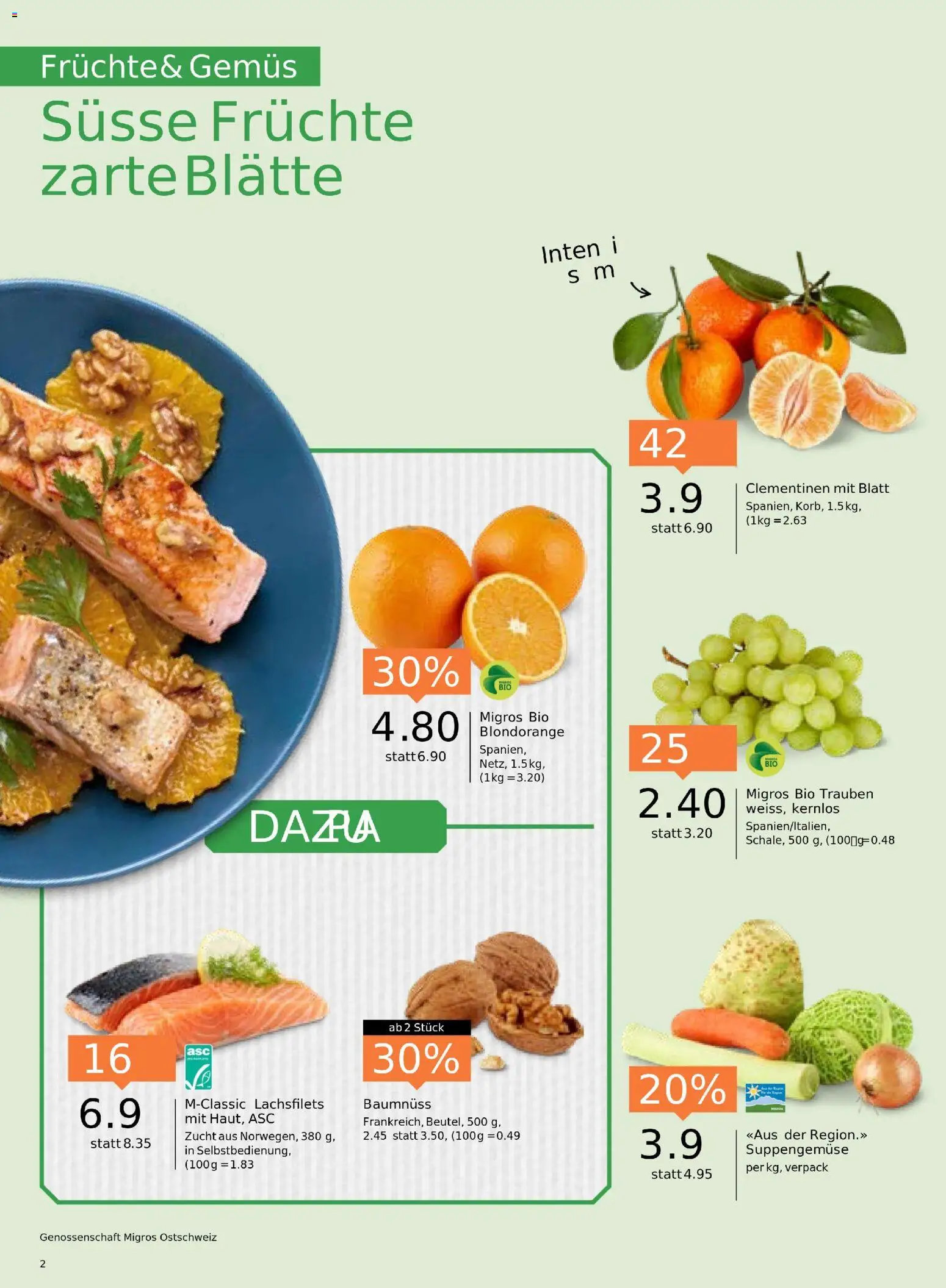 Migros Aktionen – gültig ab 04.11.2025 | Seite: 2 | Produkte: Früchte