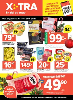 Coop X:-TRA - erbjudanden - Förhandsvisning av reklamblad från butik Coop X:-TRA aktuell från 24.11.2025