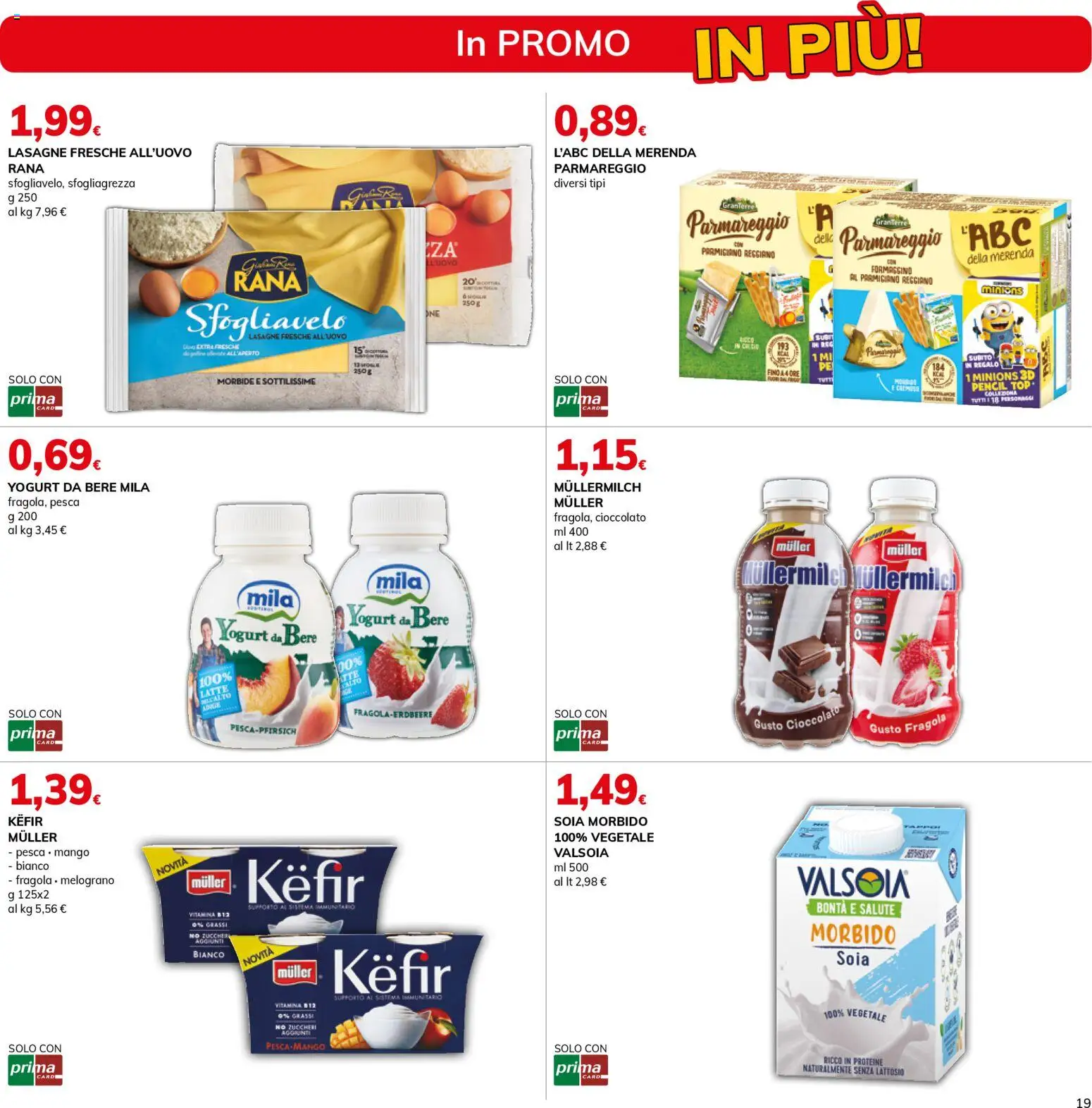 Volantino Basko del 13.01.2026 | Pagina: 19 | Prodotti: Yogurt, Pesca, Parmigiano reggiano, Parmigiano