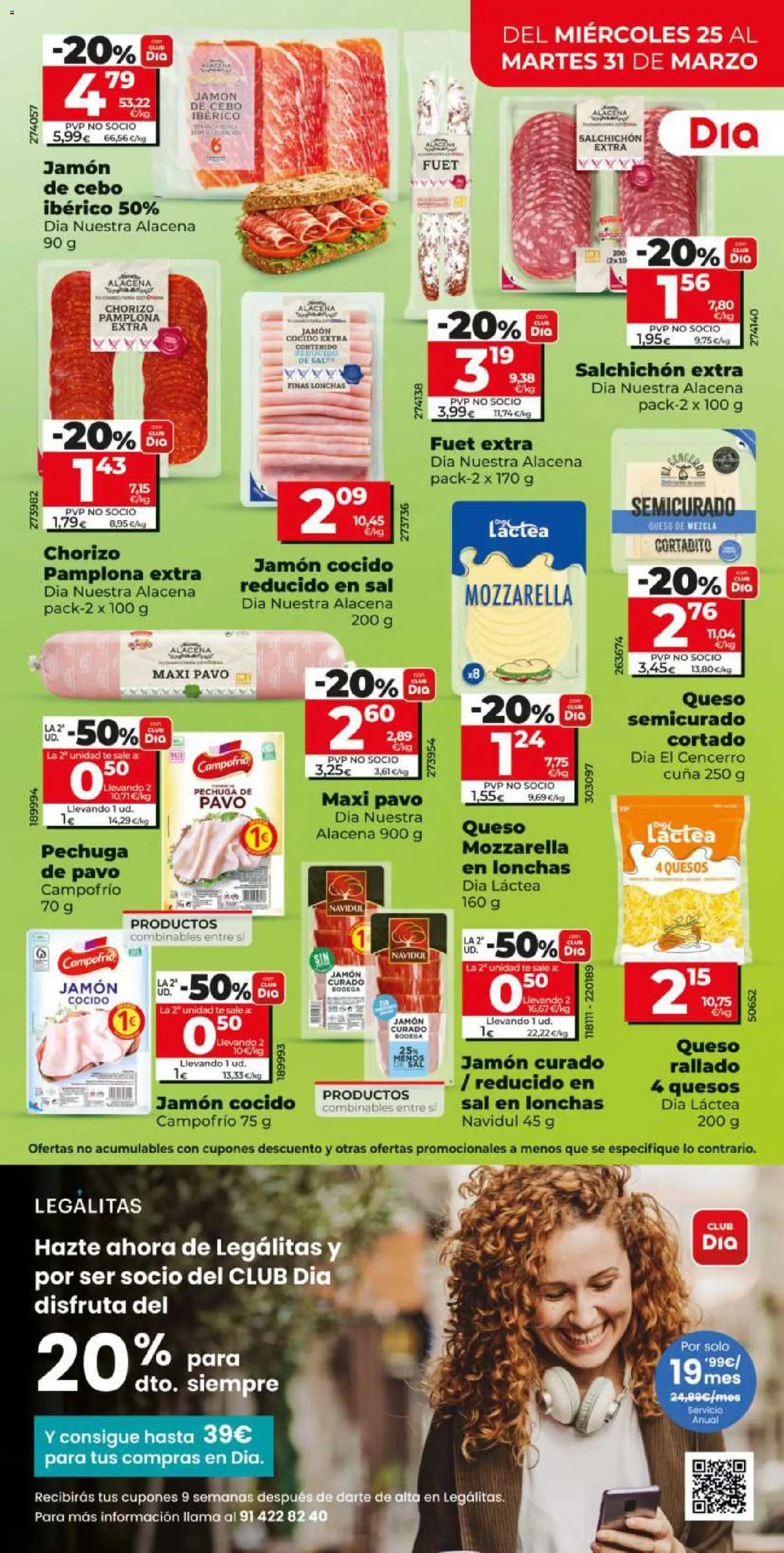 Dia - folleto Market │ válido desde el 25.03.2026 | Página: 7 | Productos: Queso, Jamón, Té, Cuna