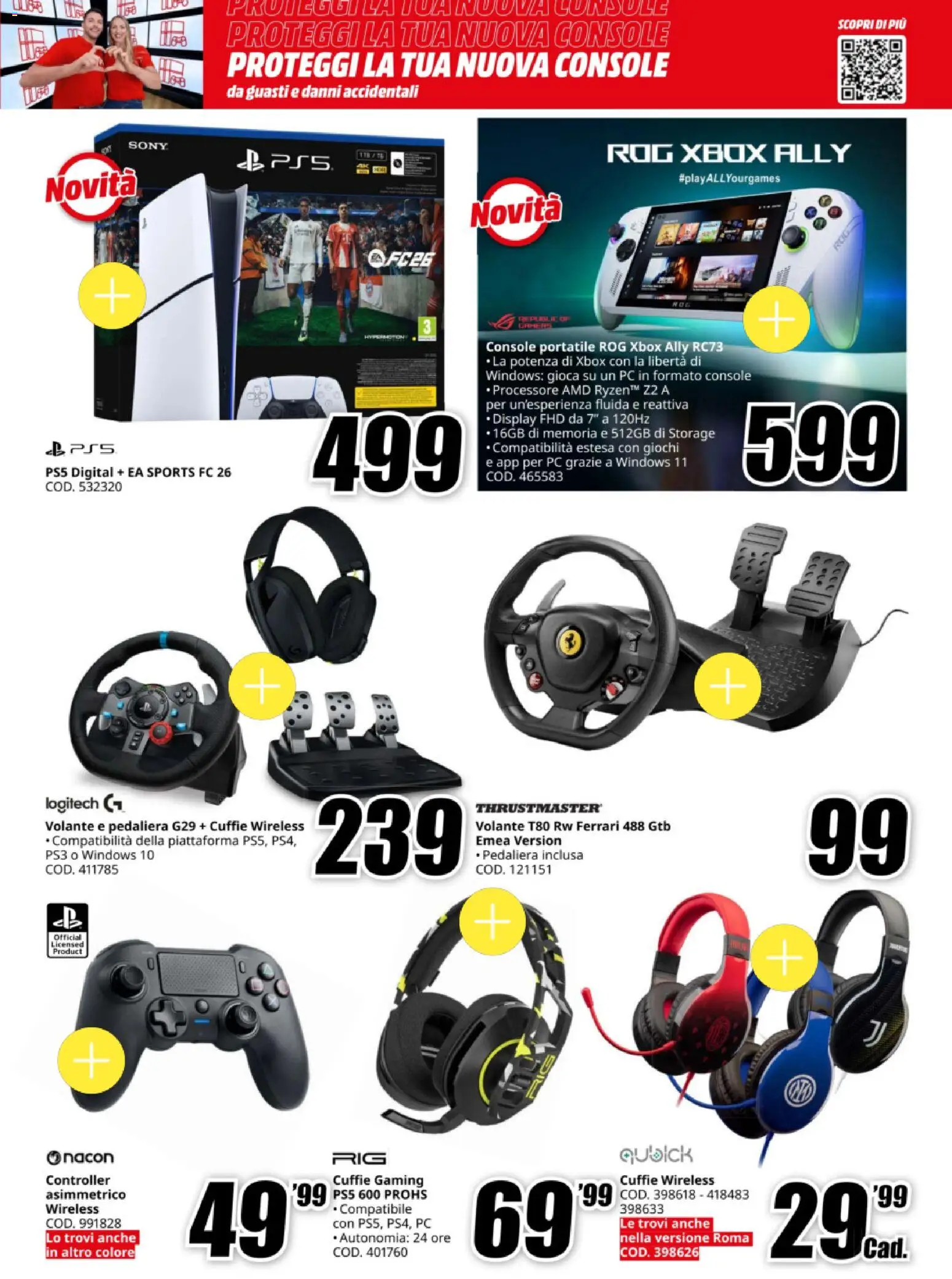 Volantino Media World del 24.10.2025 | Pagina: 5 | Prodotti: PC, Cuffie, Xbox