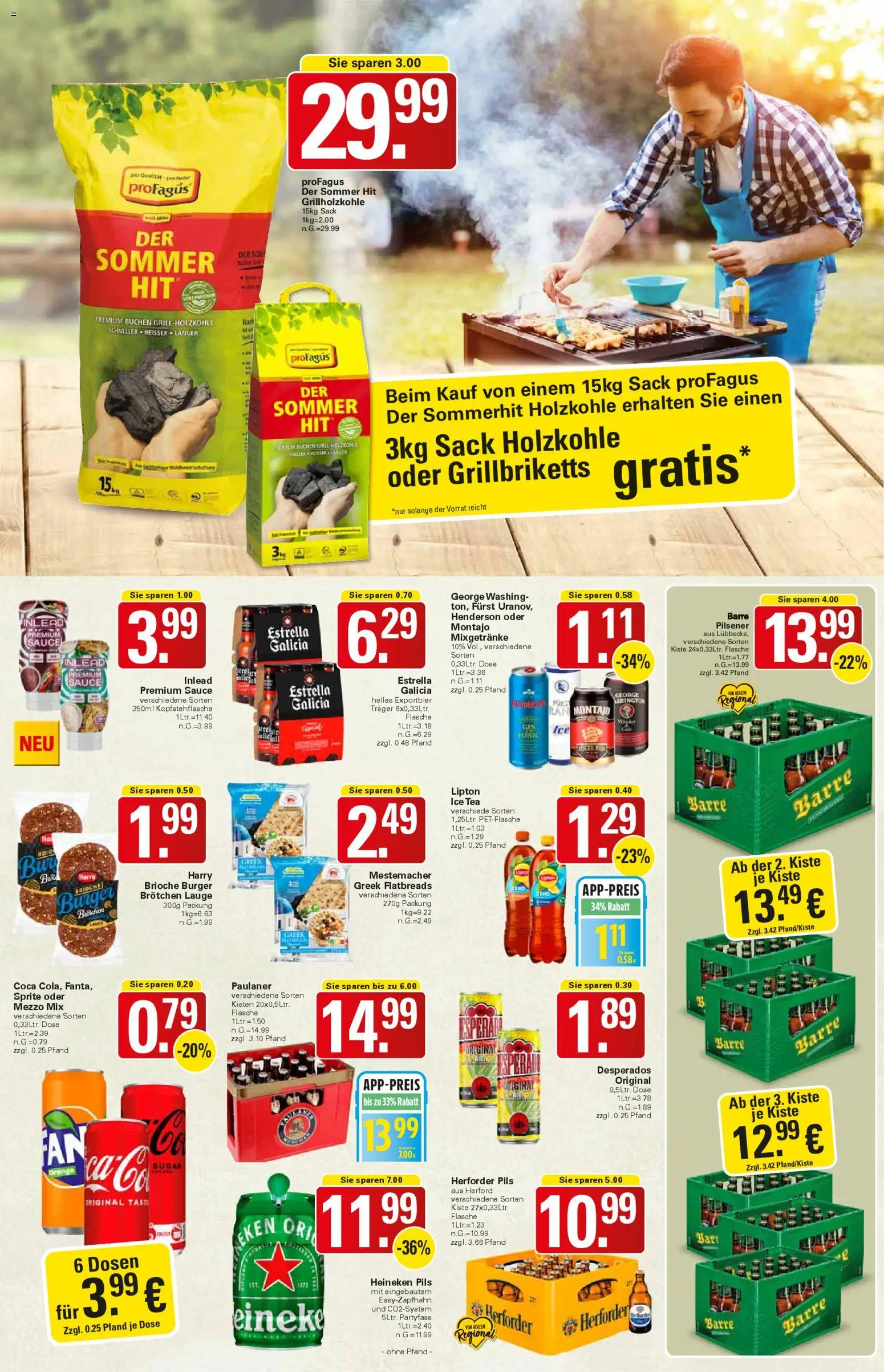 WEZ Prospekt 	 – gültig ab 27.04.2026 | Seite: 3 | Produkte: Mezzo mix, Pils, Burger, Paulaner