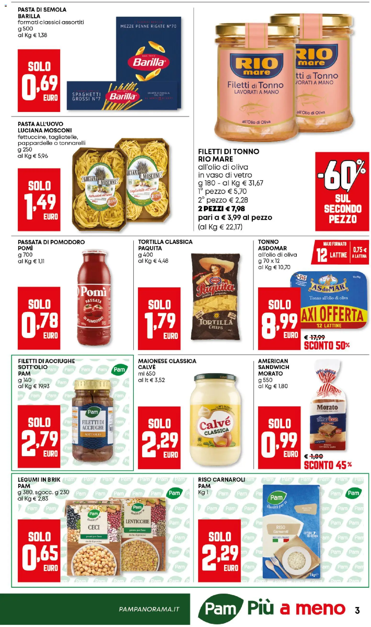 Volantino Panorama del 12.02.2026 | Pagina: 3 | Prodotti: Legumi, Lenticchie, Maionese, Passata di pomodoro