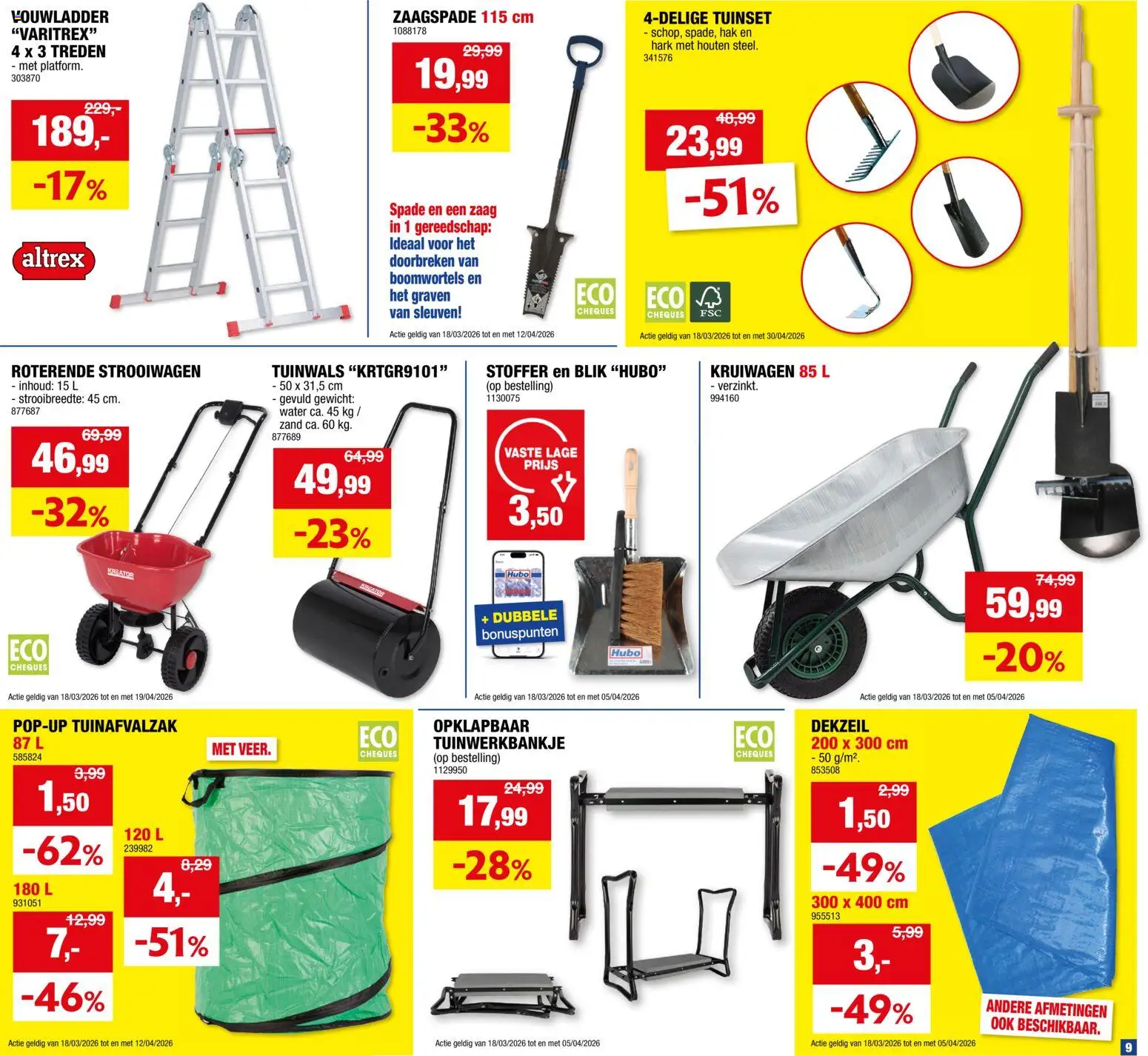 {H1} | Pagina: 9 | Producten: Gewicht, Hark