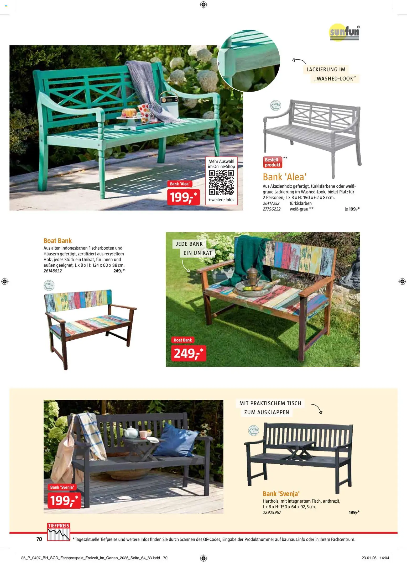 Bauhaus Freizeit im Garten gültig ab 01.05.2026 | Seite: 70 | Produkte: Tisch