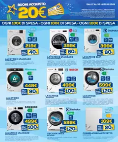 Volantino Euronics del 17.07.2025 | Pagina: 28 | Prodotti: Centrifuga, Lavatrice, Congelatore, Congelatore a pozzetto
