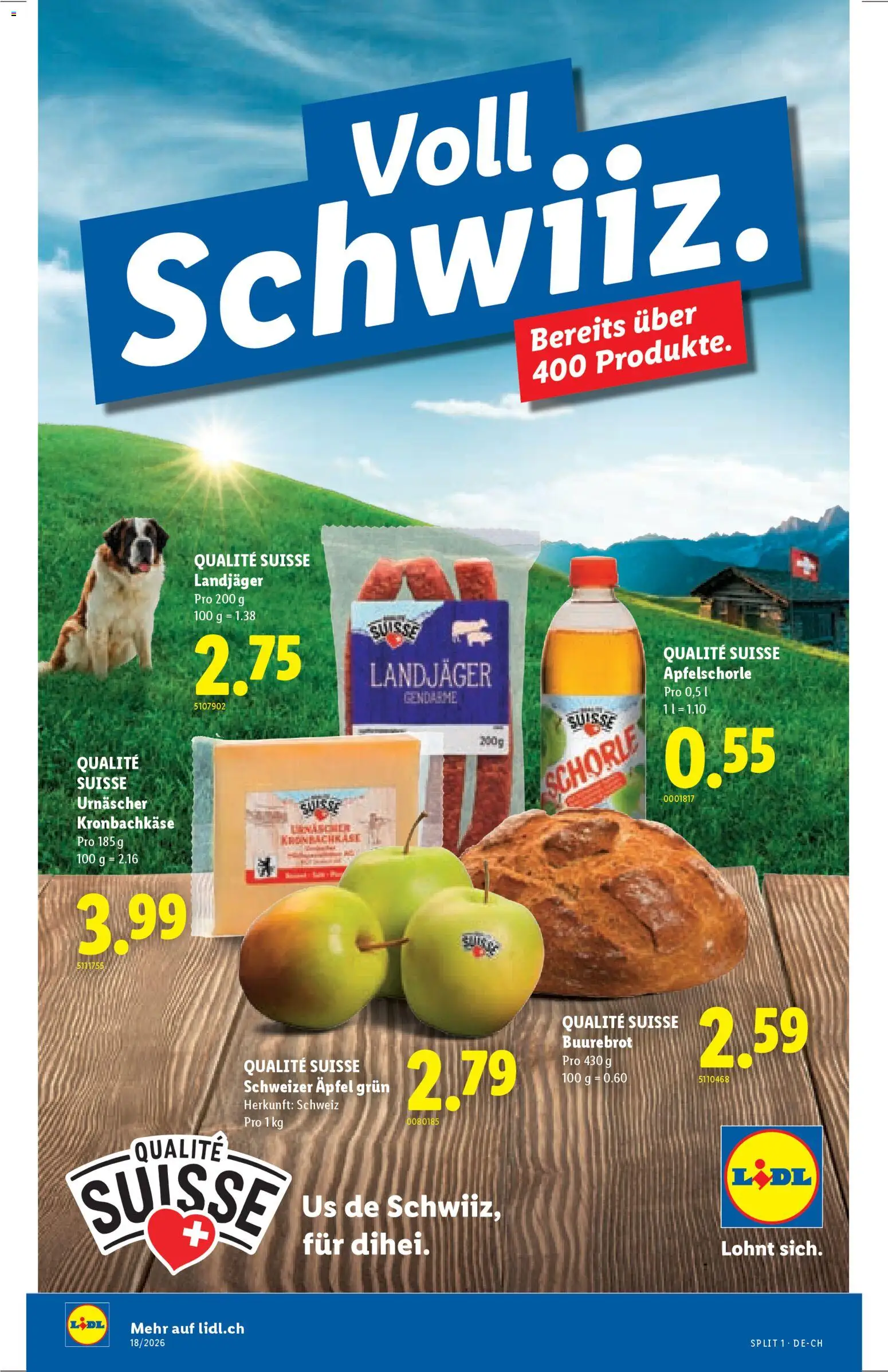 Lidl aktionen Qualité Suisse – gültig ab 30.04.2026 | Seite: 1