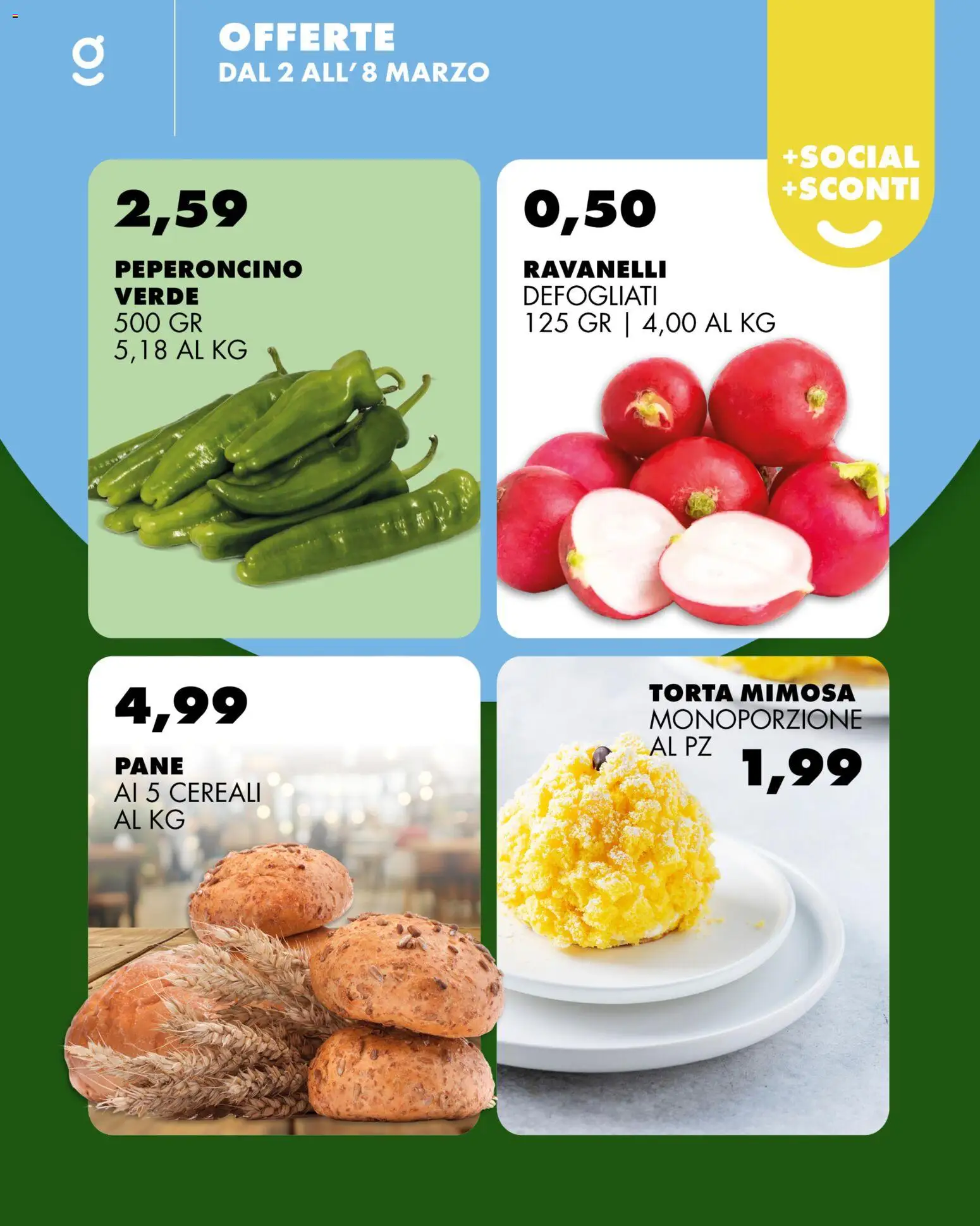 Volantino GECOP del 02.03.2026 | Pagina: 4 | Prodotti: Pane, Cereali, Peperoncino, Ravanelli