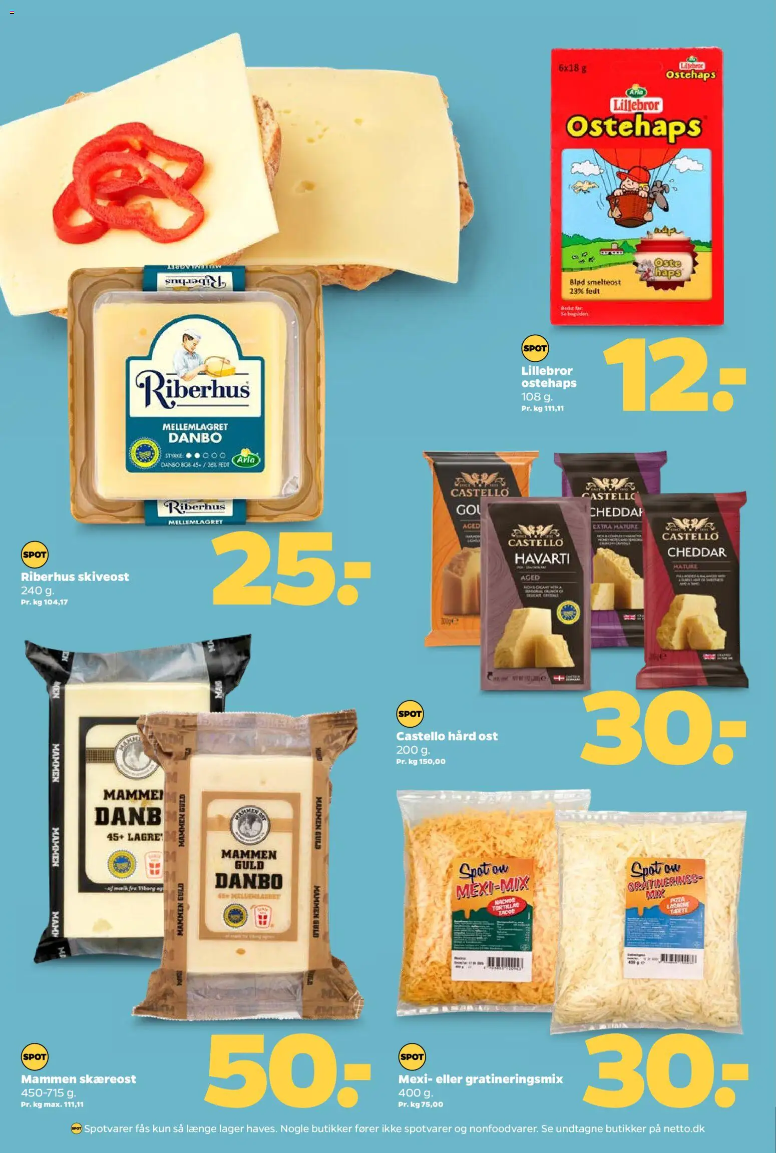 Netto tilbudsavis – gyldig fra 13.02.2026 | Side: 16 | Produkter: Ost, Cheddar, Skiveost, Ostehaps