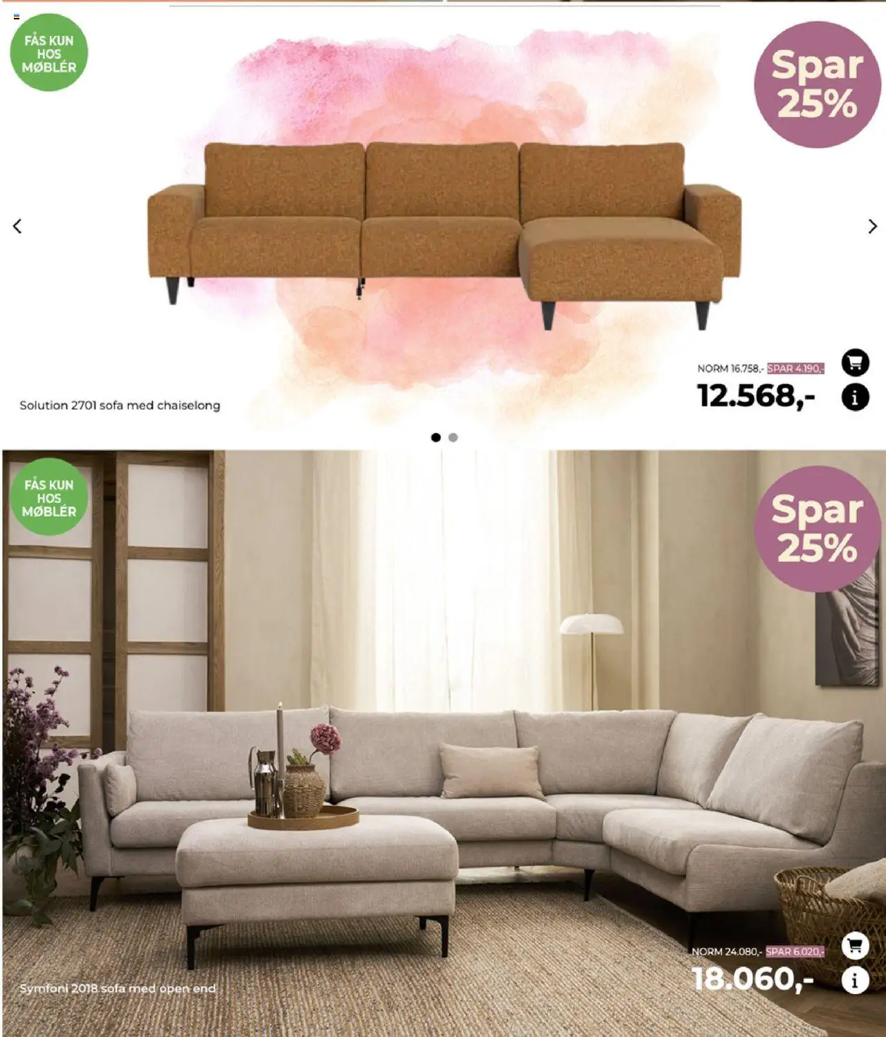 Møblér tilbudsavis – gyldig fra 25.09.2025 | Side: 4 | Produkter: Sofa