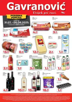 Katalog Gavranović - Pregled kataloga iz trgovine Gavranović, vrijedi od 31.07.2025