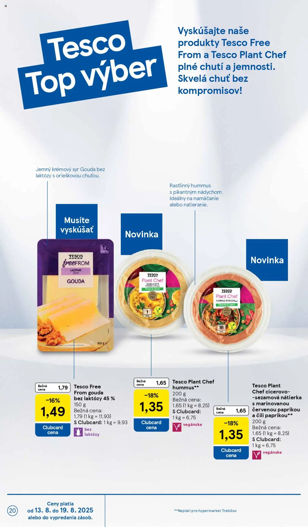 Tesco Hypermarket - leták │ platný od 13.08.2025 | Strana: 20 | Produkty: Syr, Gouda, Chilli, Mango