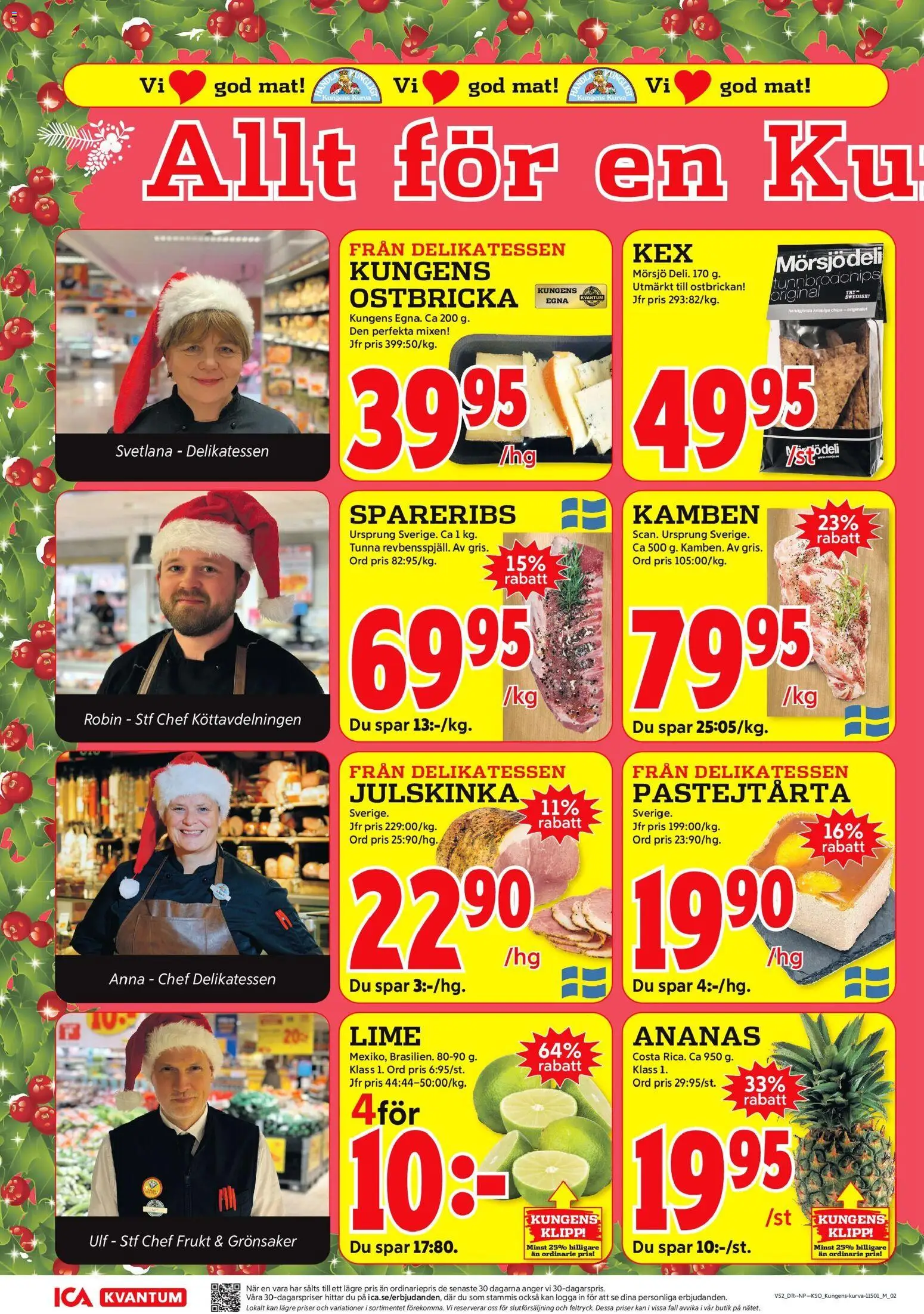 ICA Kvantum reklamblad aktuell från 22.12.2025 | Sida: 6 | Produkter: Chips, Ananas, Lime