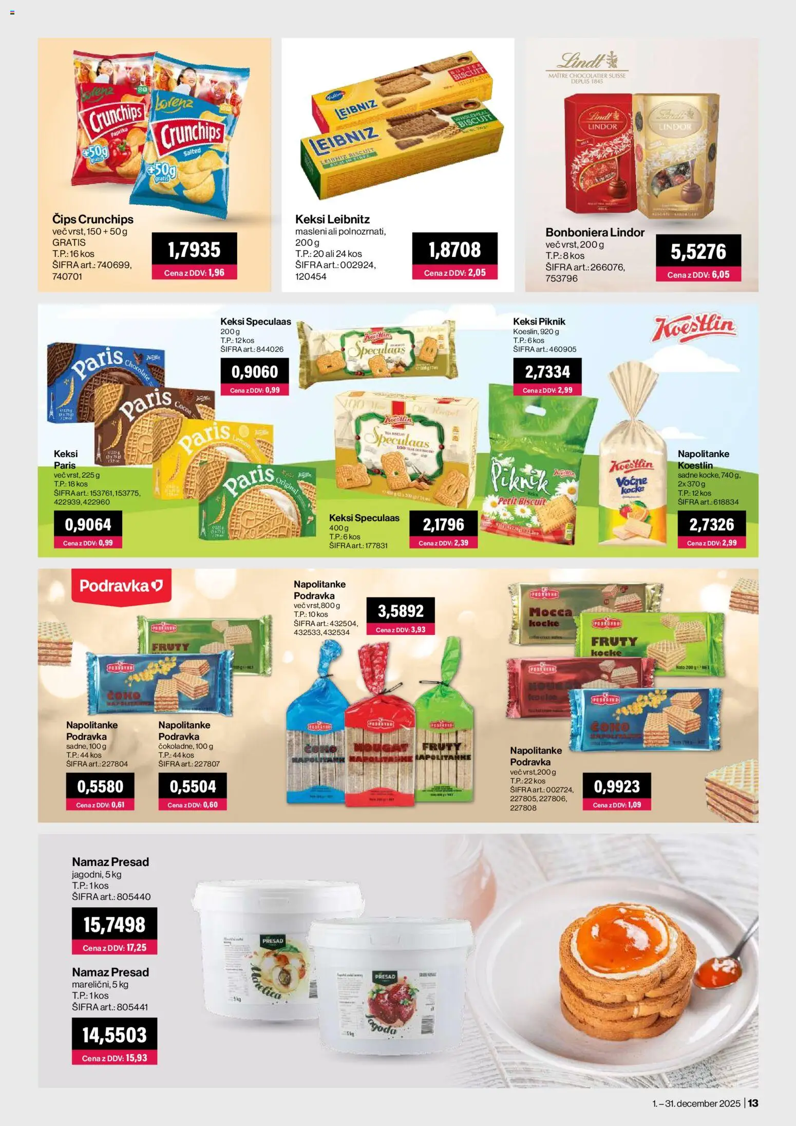 Novi Mercator katalog ponudbe – veljaven od 01.12.2025 | Stran: 13