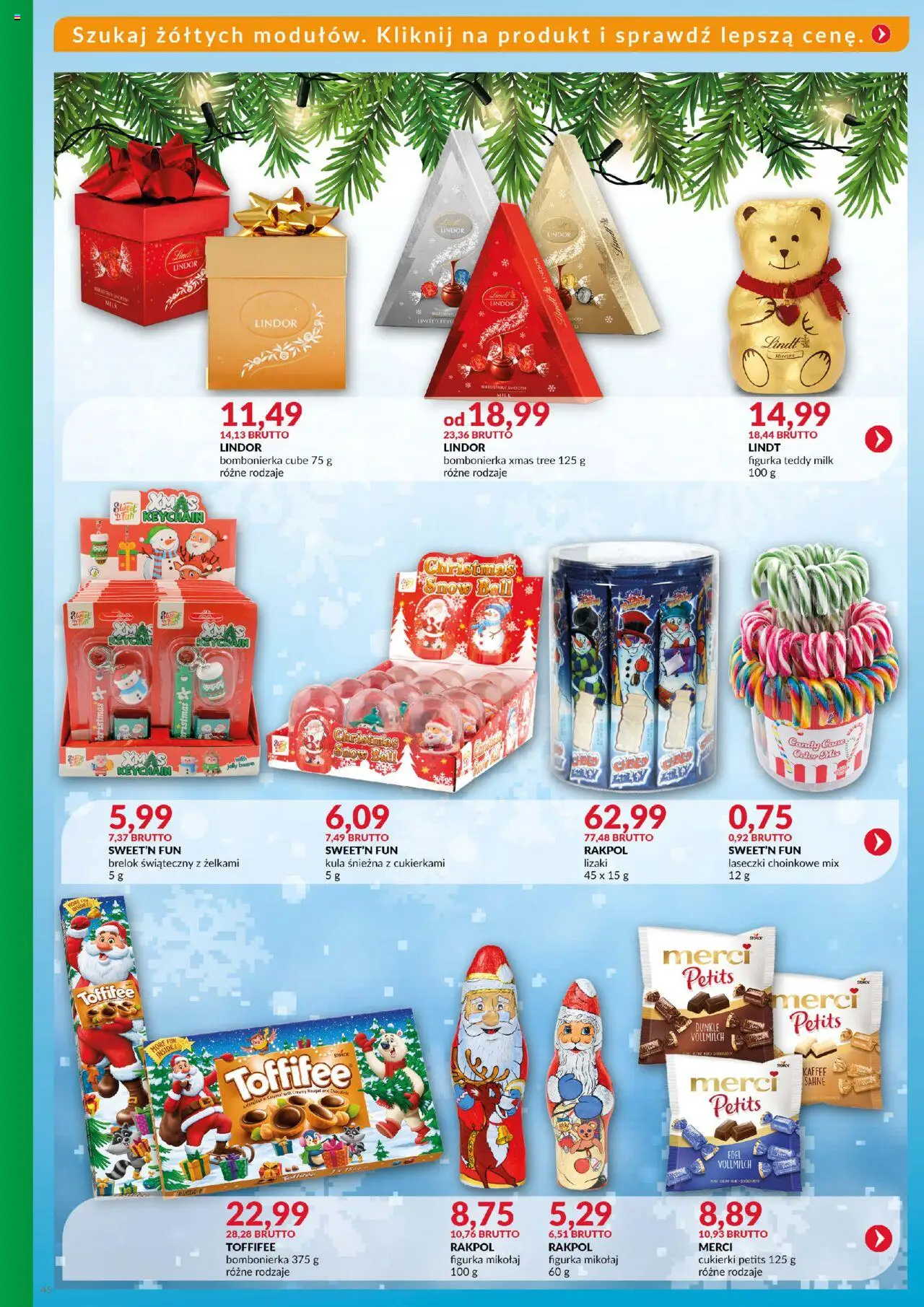 Eurocash Gazetka - Katalog Artykułów Spożywczych od 19.10.2025 | Strona: 45 | Produkty: Bombonierka, Toffifee, Lizaki, Cukierki