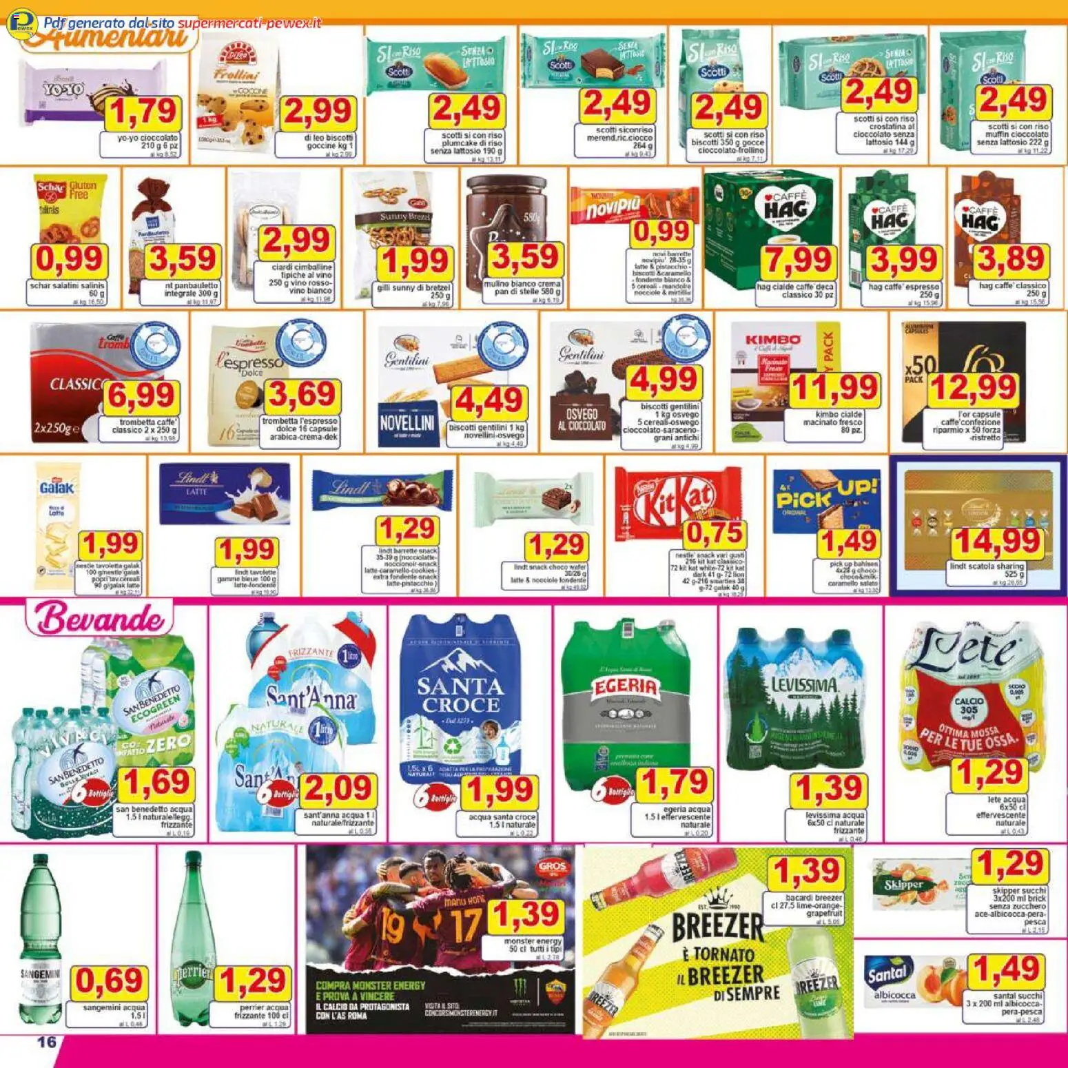 Volantino Pewex del 27.12.2025 | Pagina: 16 | Prodotti: Bretzel, Muffin, Plumcake, Vino rosso