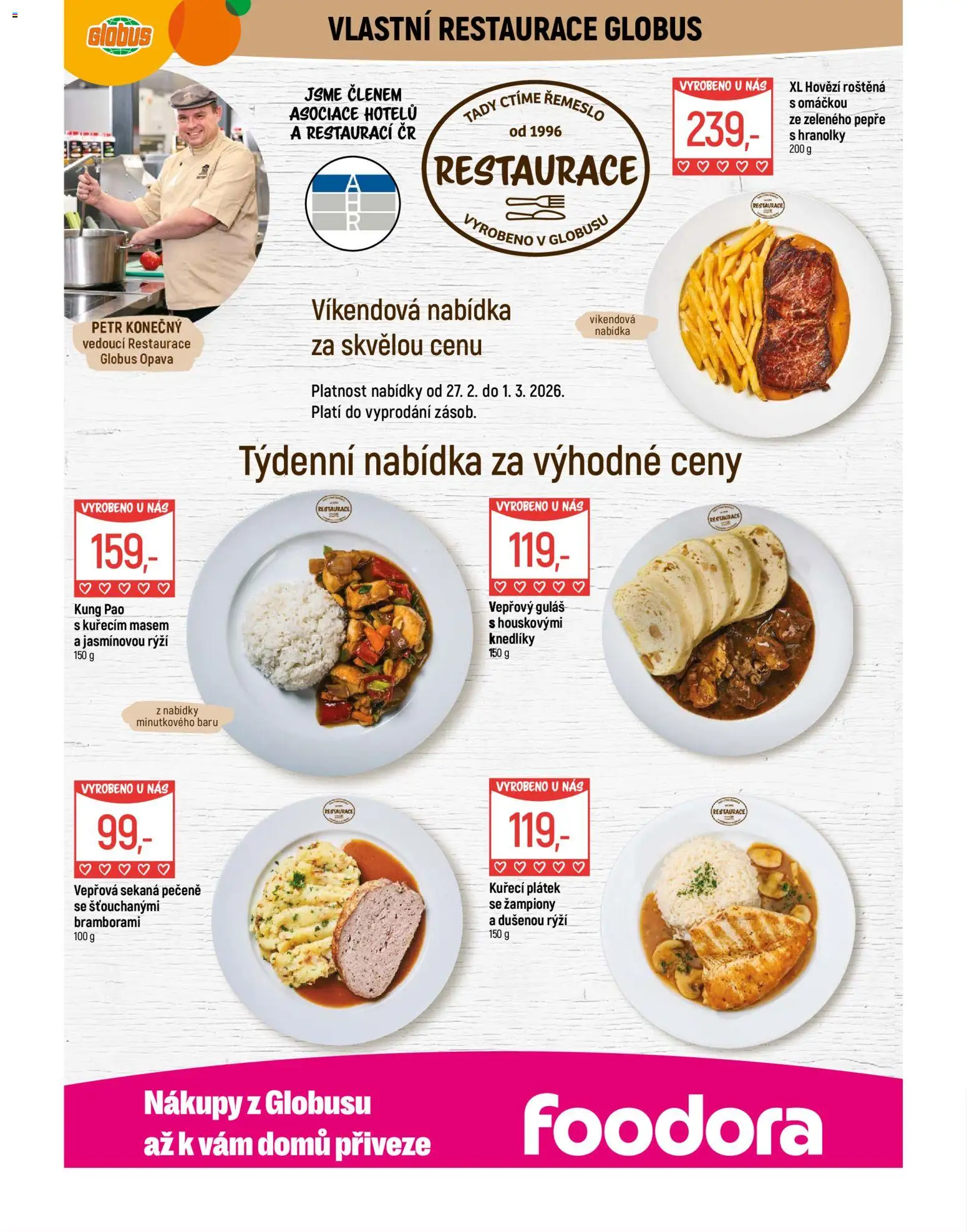 Globus leták - Opava od 25.02.2026 | Strana: 8 | Produkty: Hovězí, Globus, Hovězí roštěná, Guláš