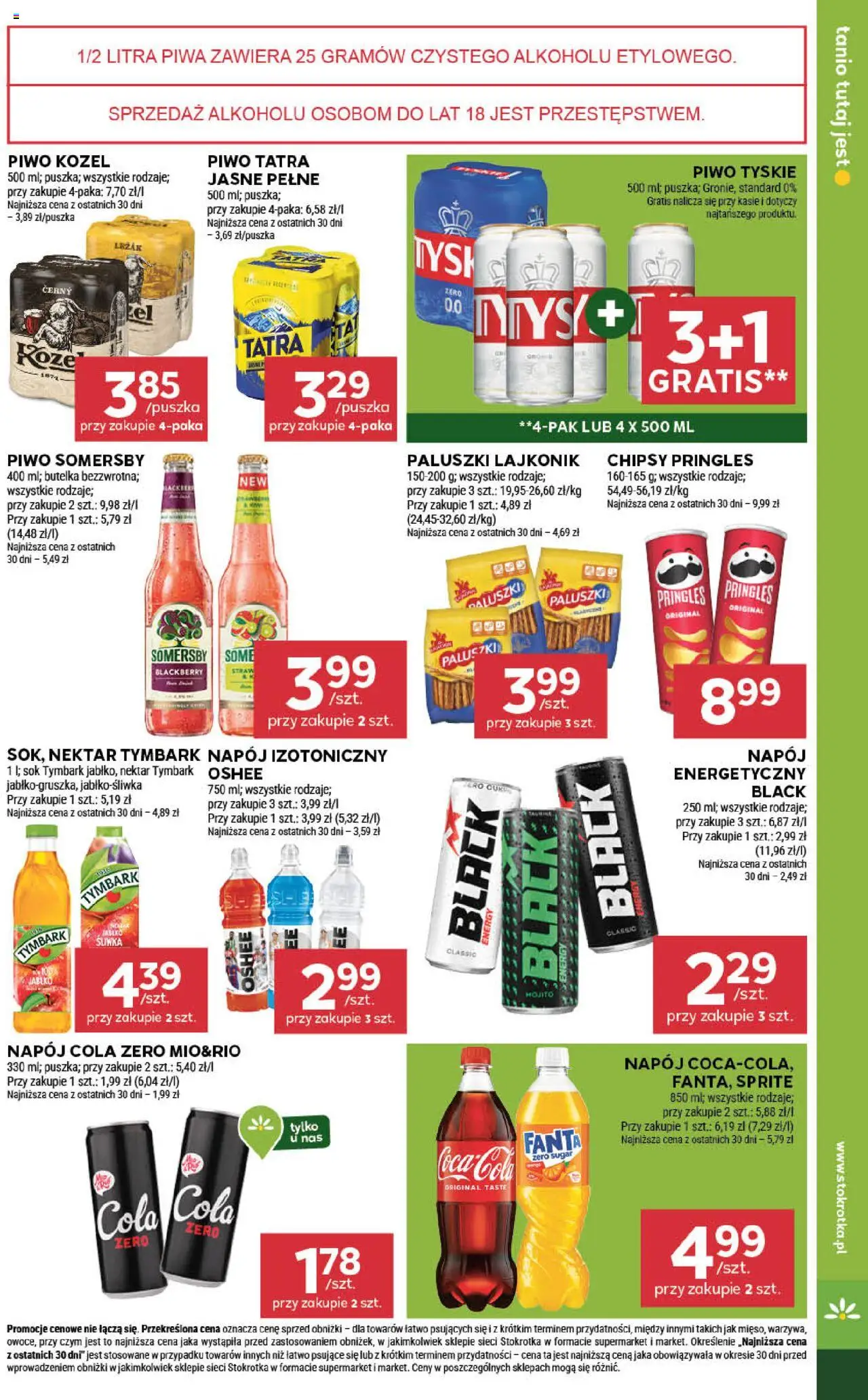 Stokrotka Gazetka - Market od 31.07.2025 | Strona: 21 | Produkty: Stokrotka, Tyskie, Paluszki, Somersby