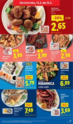 FISH CULTURA Svježa Orada očišćena, 650 g - Pregled kataloga iz trgovine Lidl, vrijedi od 09.03.2026 | Stranica: 53