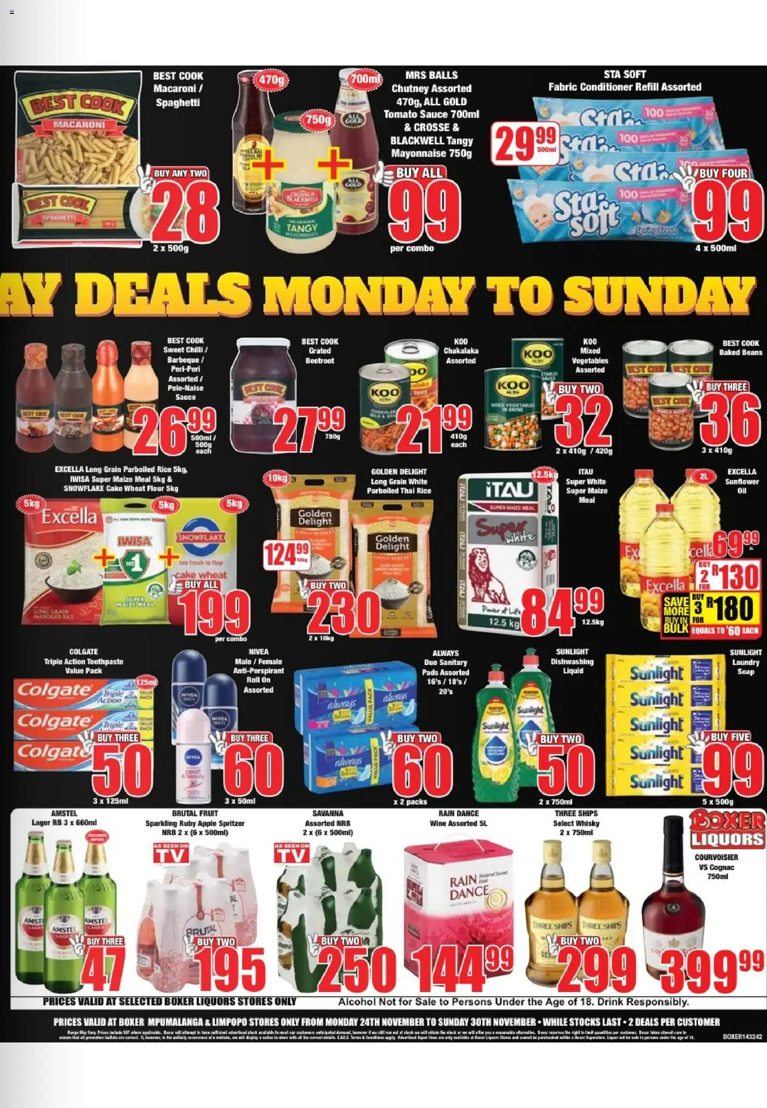 New Boxer catalogue – valid from 24.11.2025 | Page: 3 | Products: Cake, Chutney, Vegetables, Sauce