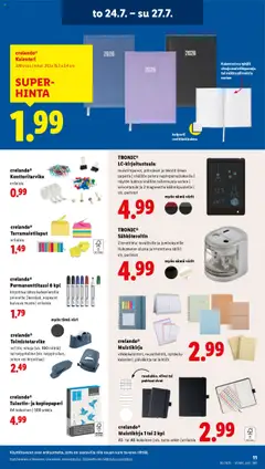  | Sivu: 15 | Tuotteet: Kalenteri, Paristot, Voi, Tulostin