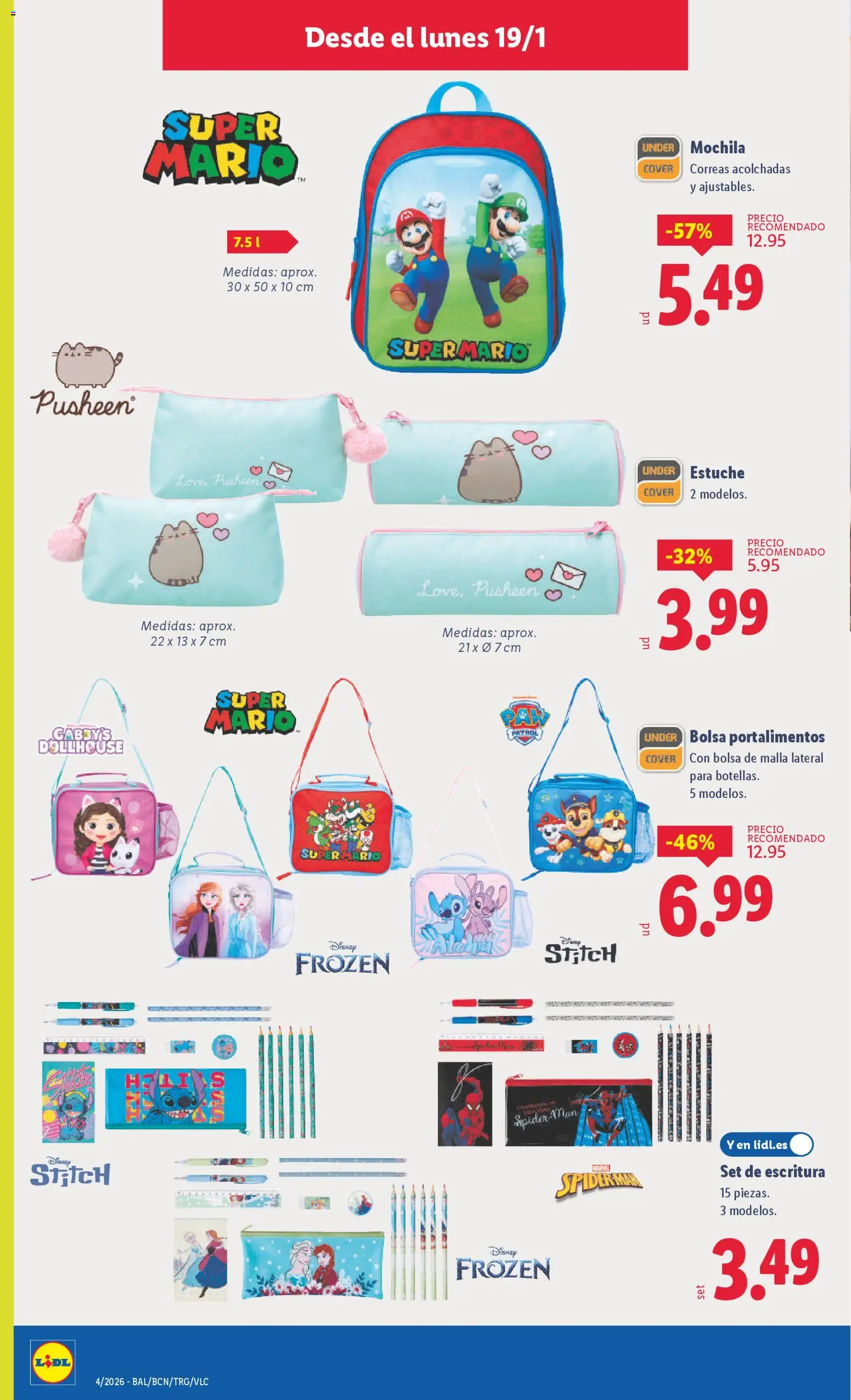 Lidl folleto de bazar │ válido desde el 19.01.2026 | Página: 20 | Productos: Mochila, Bolsa