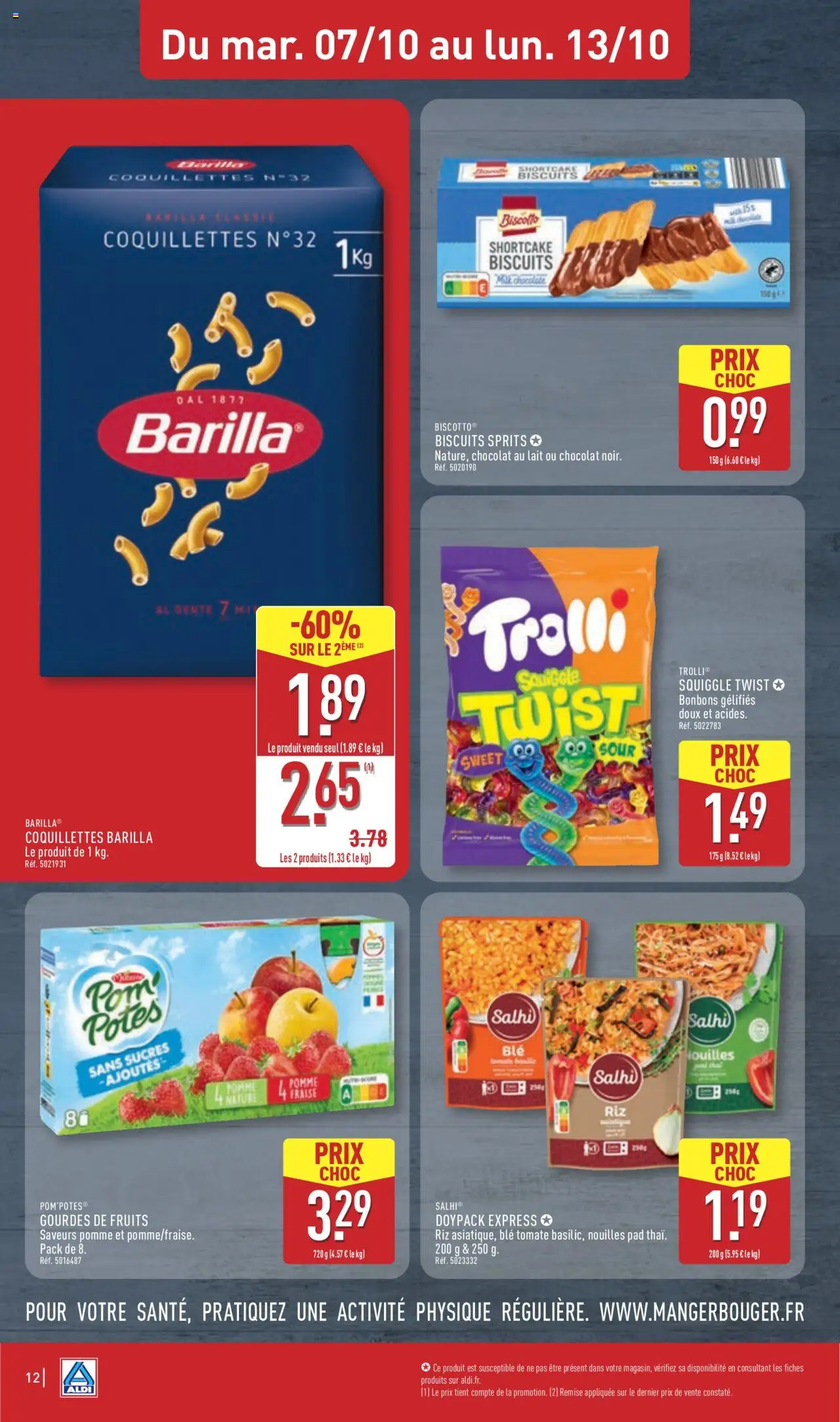 {H1} | Page: 14 | Produits: Fraise, Chocolat, Riz, Nouilles