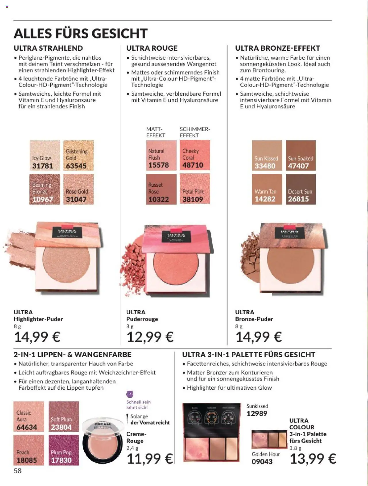 AVON Katalog August 2025 - gültig ab dem 01.08.2025 | Seite: 60 | Produkte: Coral, Bronzer, Finish, Creme