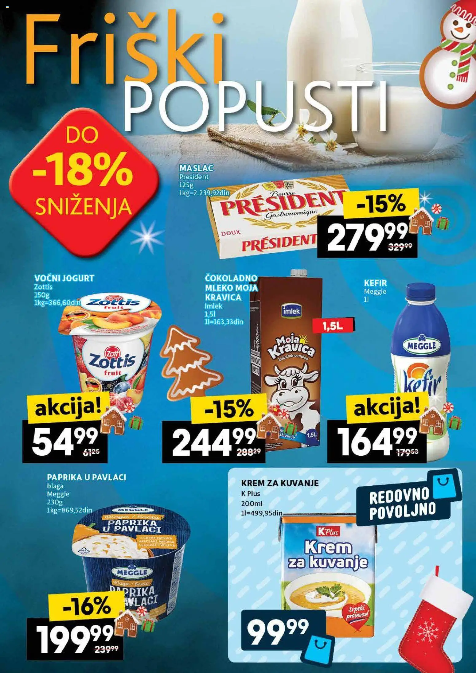 Roda katalog - važi od 11.12.2025 | Strana: 12 | Proizvode: Maslac, Mleko, Jogurt, Paprika u pavlaci