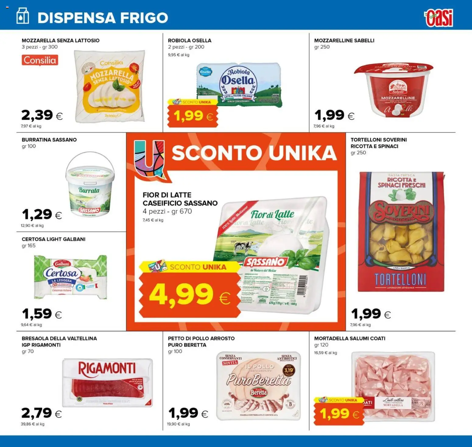 Volantino Oasi del 26.02.2026 | Pagina: 11 | Prodotti: Arrosto, Bresaola, Mortadella, Tortelloni