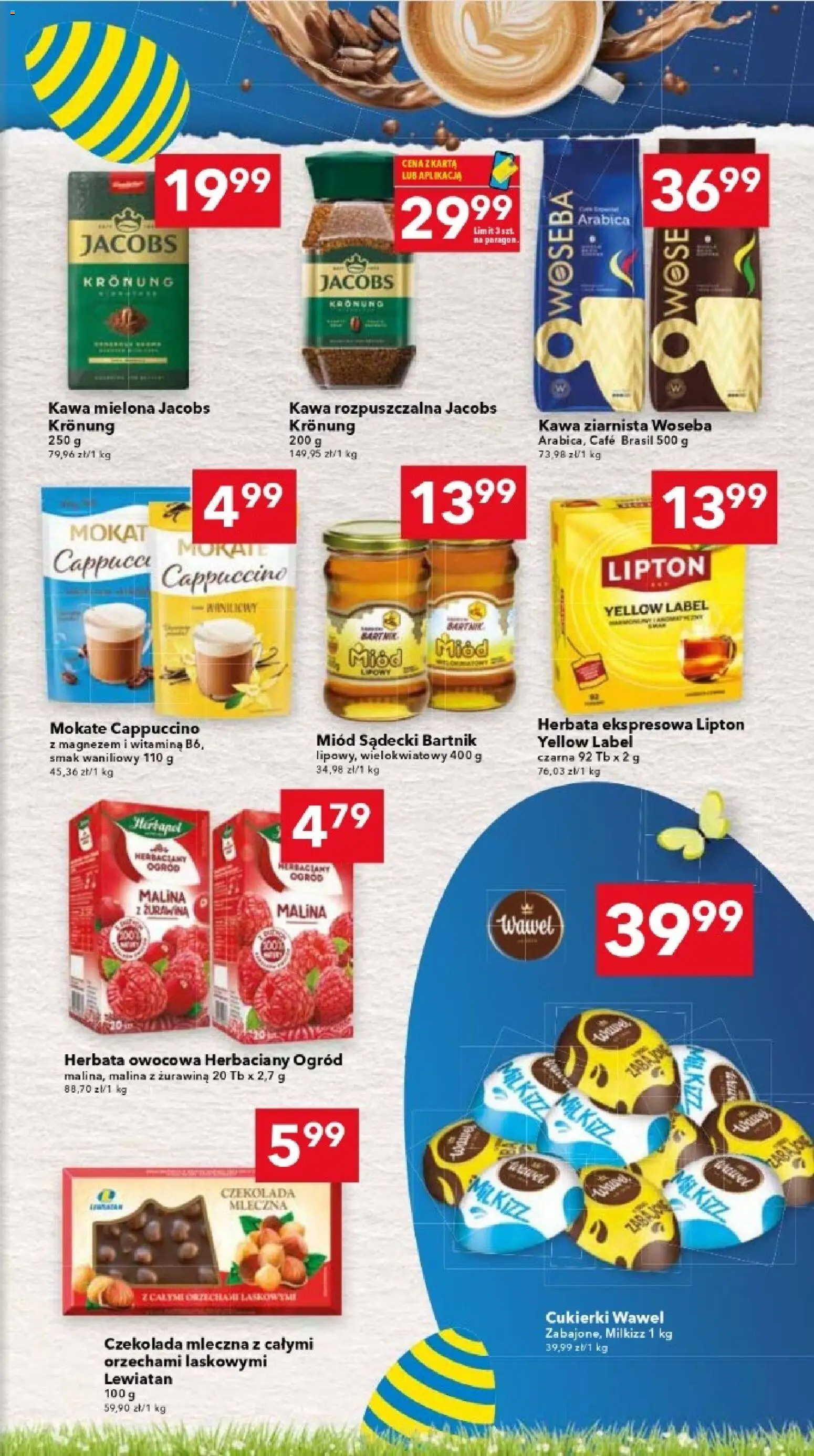 Lewiatan gazetka - Warszawa od 26.03.2026 | Strona: 11 | Produkty: Malina, Czekolada mleczna, Kawa ziarnista, Kawa