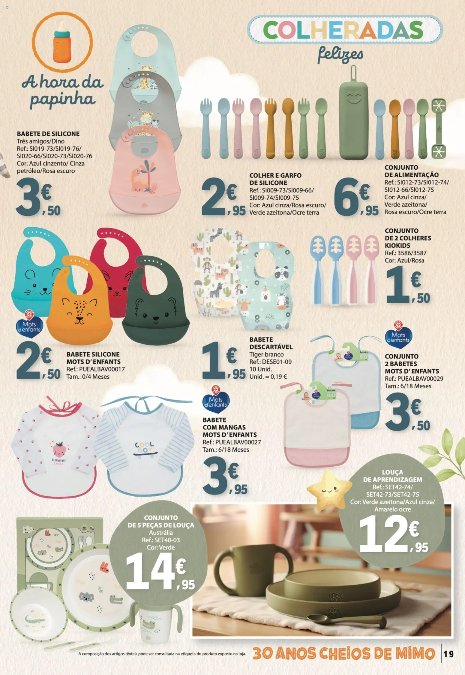 E.Leclerc Especial Bebé │ válido de 13.01.2026 | Página: 19 | Produtos: Colheres, Mangas