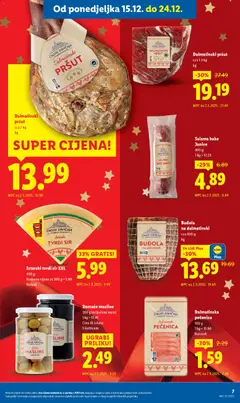Dalmatinski pršut, cca 7 kg - Pregled kataloga iz trgovine Lidl, vrijedi od 15.12.2025 | Stranica: 7